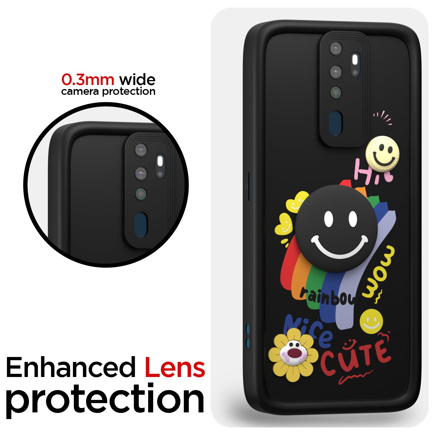 Pikkme Oppo A5 2020/A9 2020 black mobile back cover – photo 5