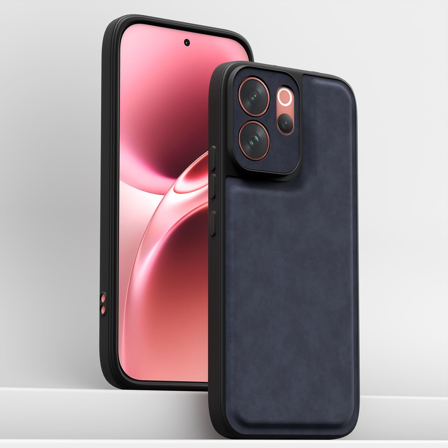 Blue Leather mobile back cover for Vivo V70 5G – Pikkme – photo 2