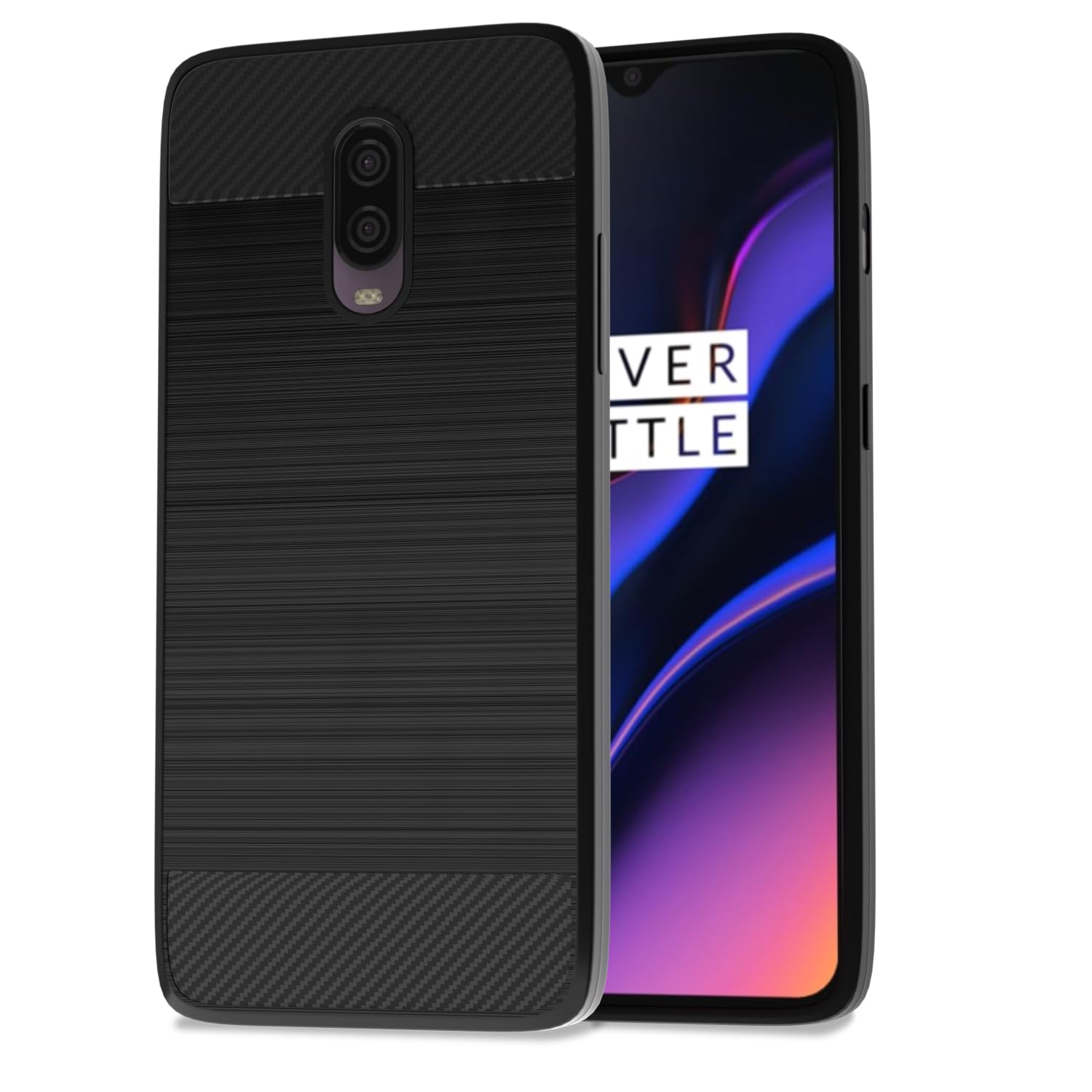 Pikkme black back cover for OnePlus 6T