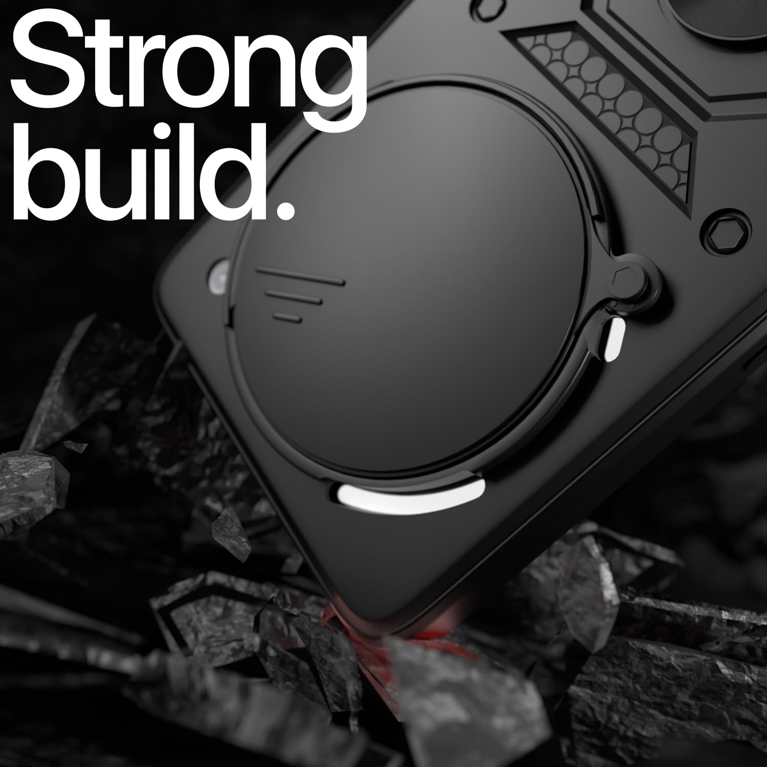 Pikkme Nothing Phone 3a Pro 5G D10 Tough Armor Back Cover (Black)