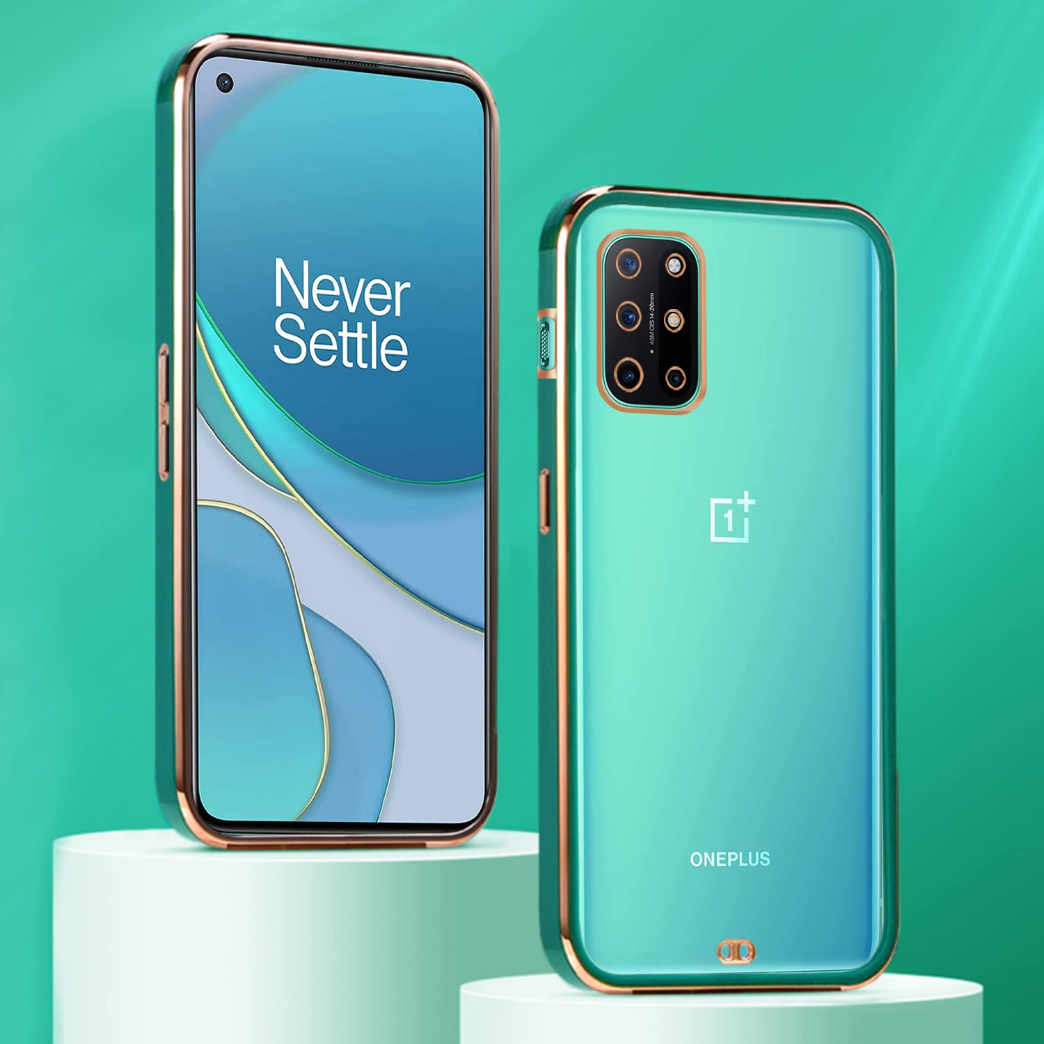 Pikkme green Chrome mobile back cover for OnePlus 8T – photo 3