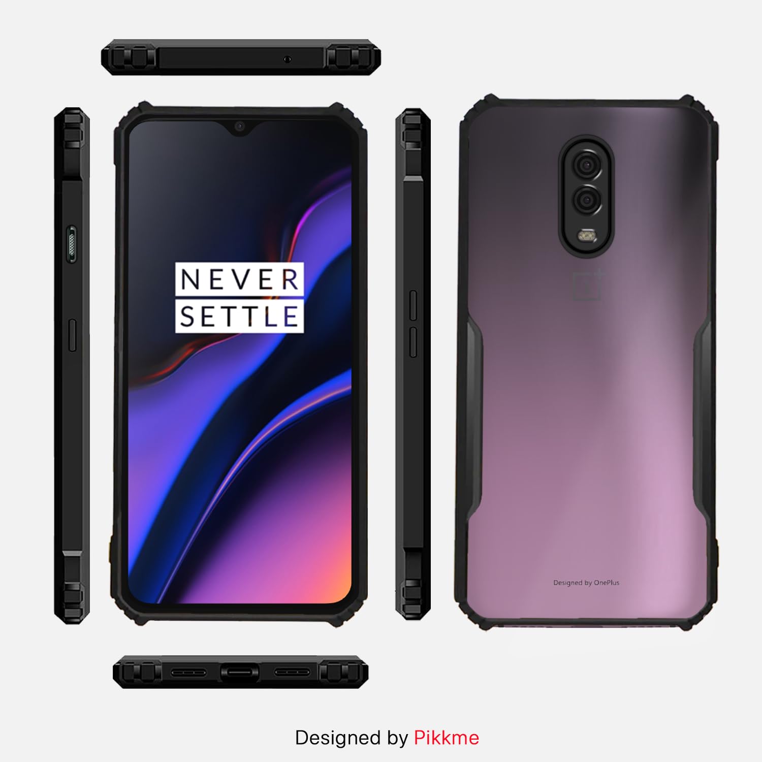 OnePlus 6T/7 Eagle back cover in black by Pikkme – photo 3