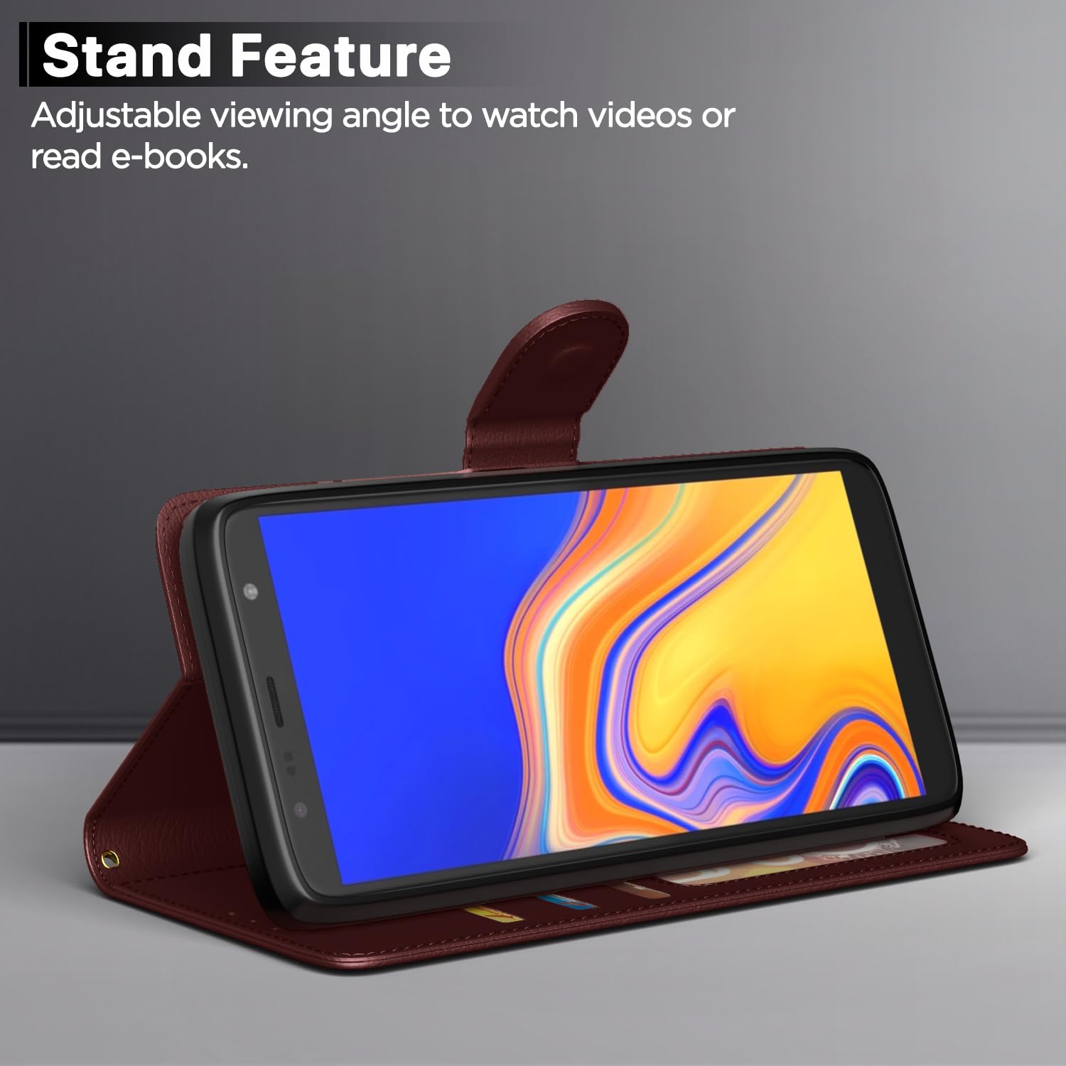 Brown flip case for Samsung J6 Plus – Pikkme – photo 3
