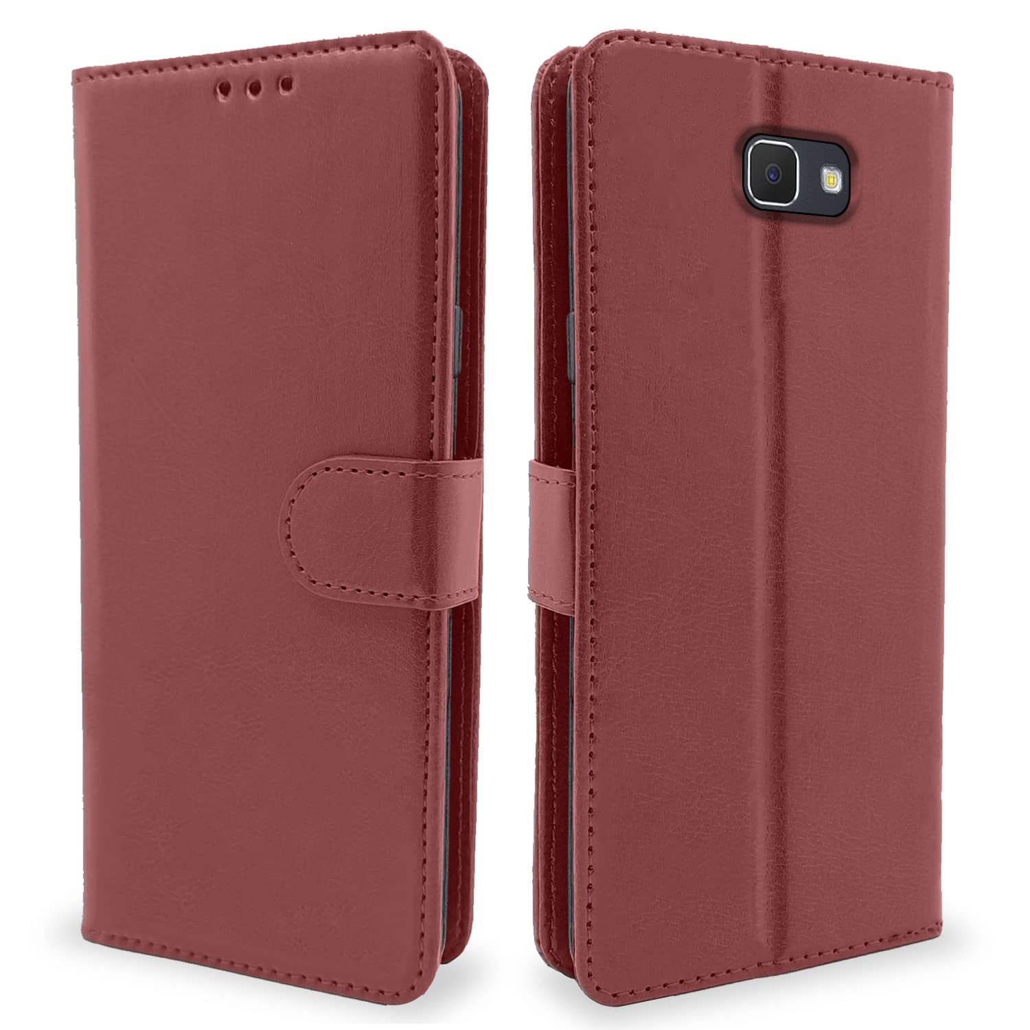 Pikkme brown flip cover for Samsung J5 Prime