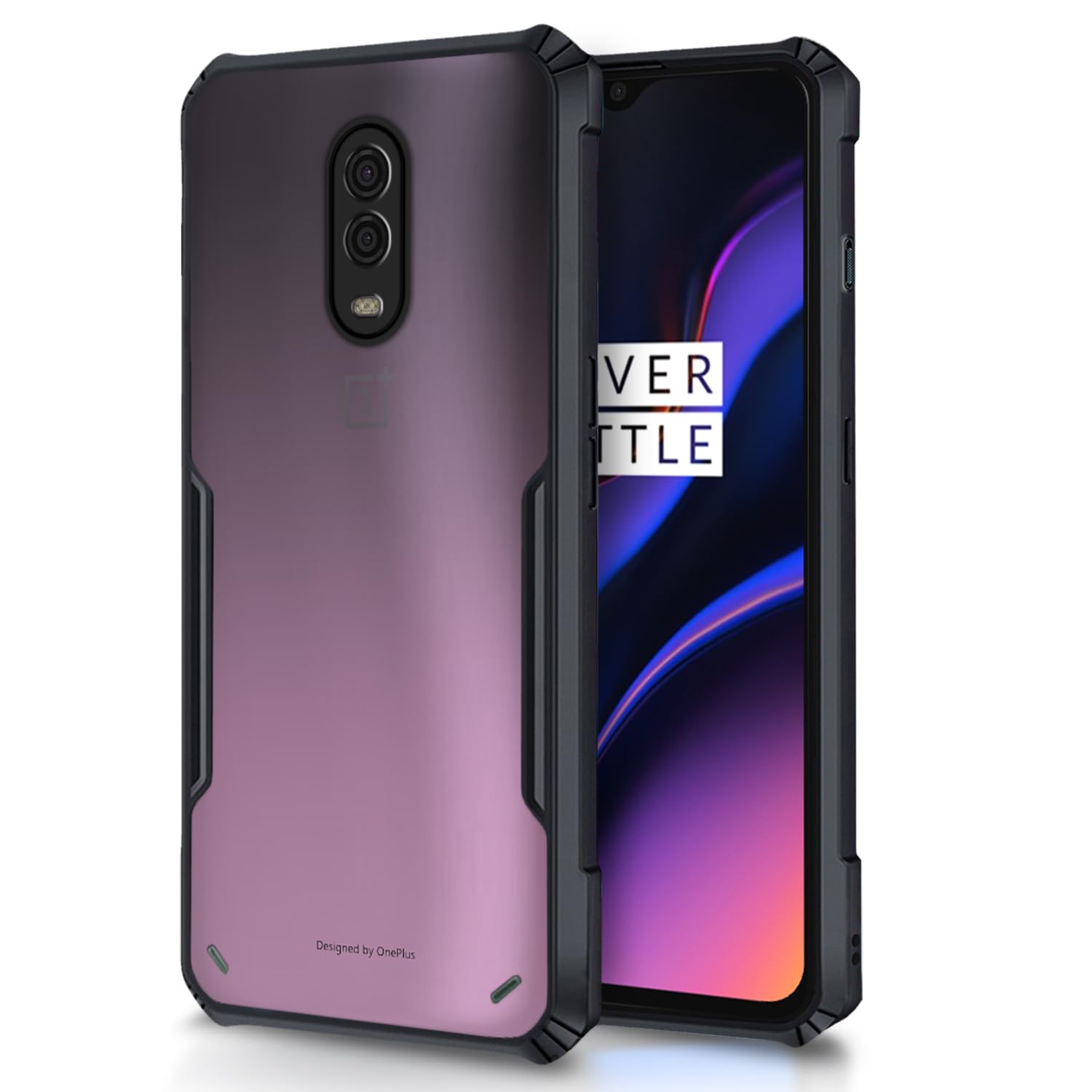 Black phone cover for OnePlus 6T/7 – Pikkme