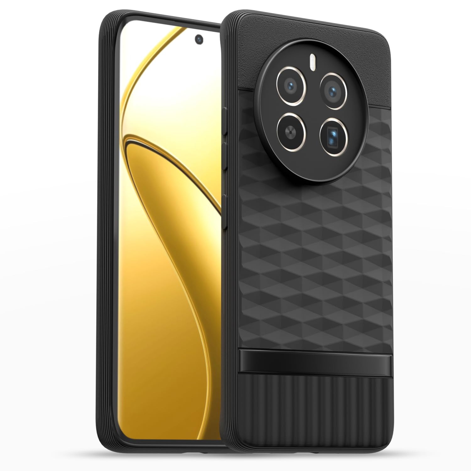 Black back cover for Realme 12 Pro/12 Pro Plus 5G – Pikkme