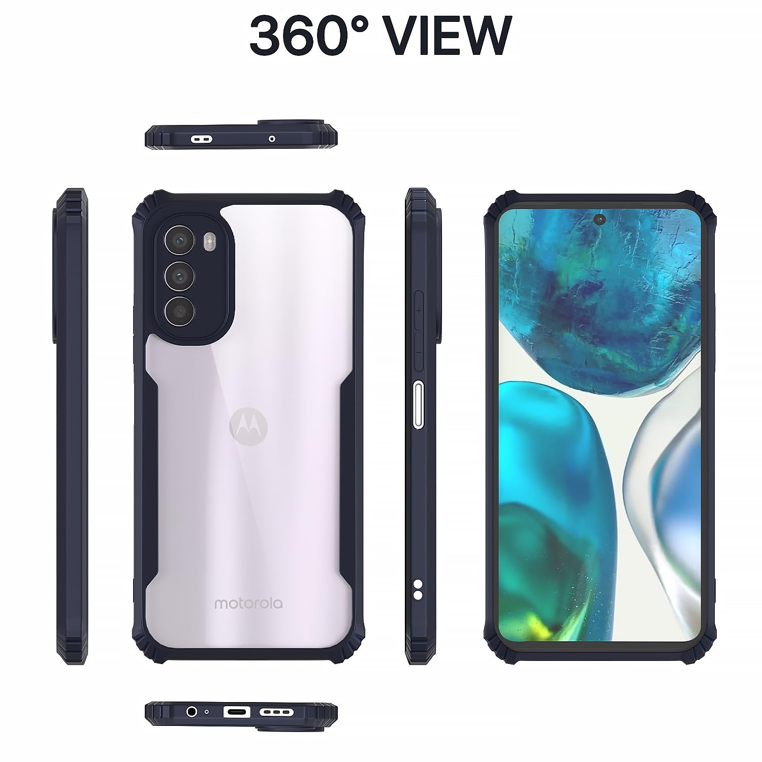 Blue phone cover for Moto G52/G82 5G – Pikkme – photo 3