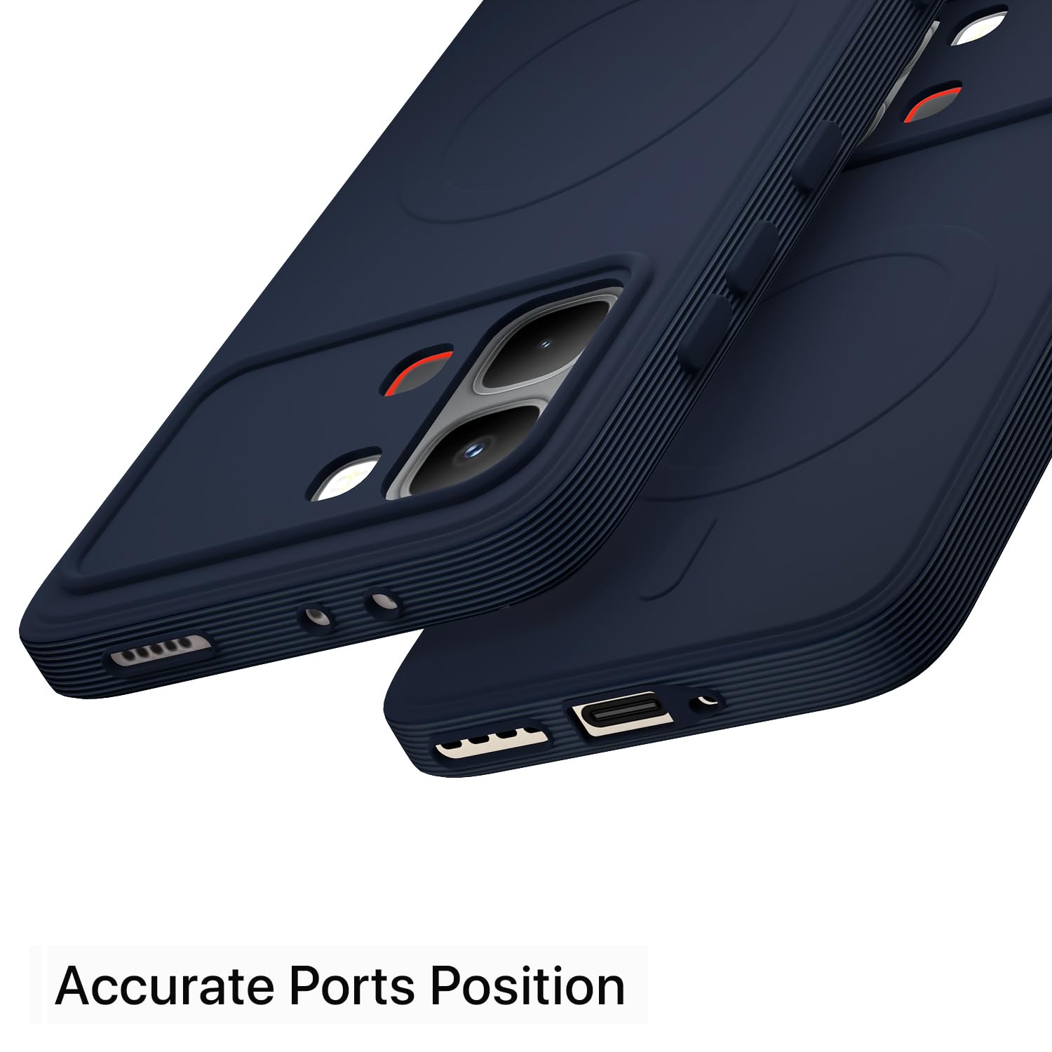 Infinix Note Edge 5G MagSafe back cover in blue by Pikkme – photo 4