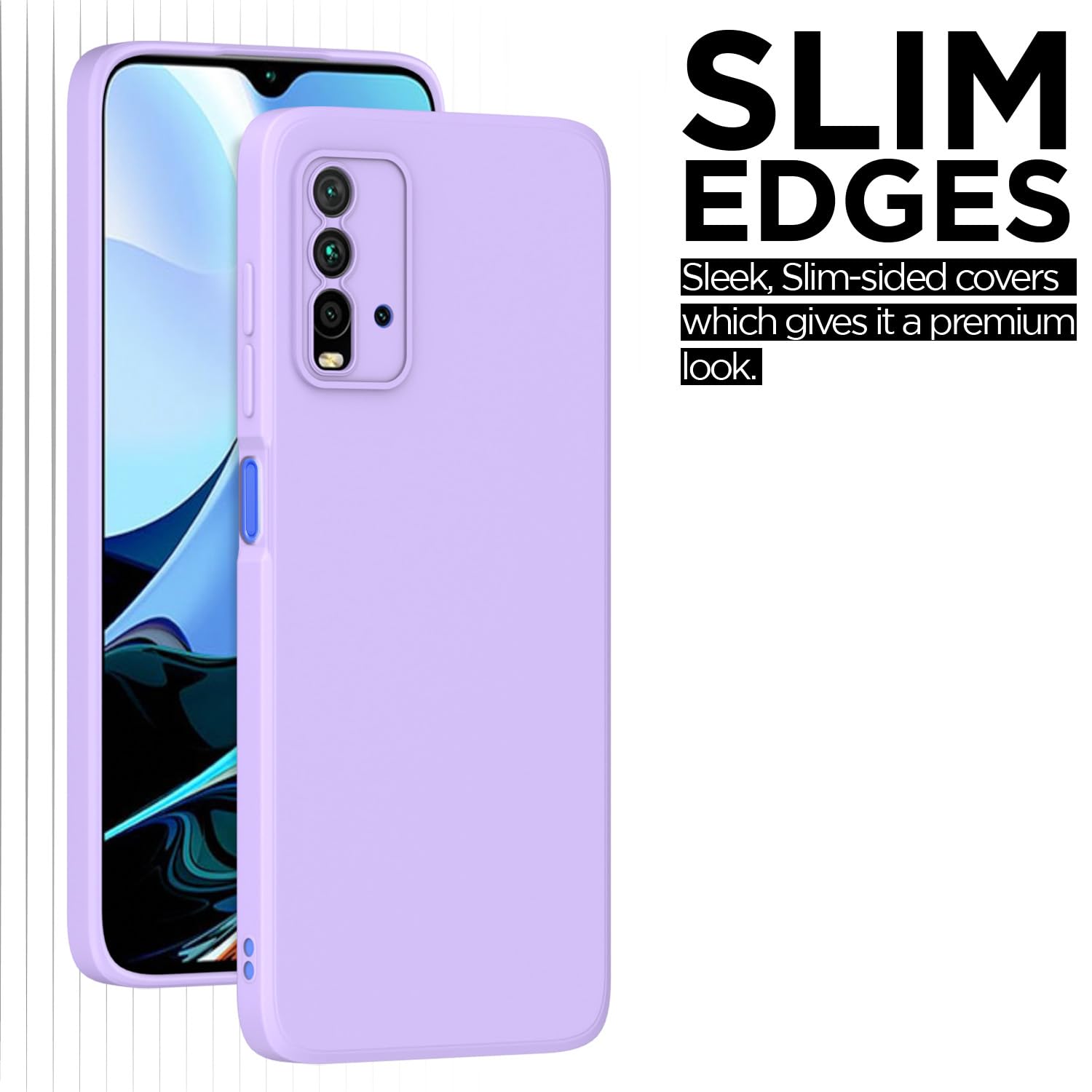 Pikkme Mi Redmi 9 Power Liquid Silicone Back Cover | Purple