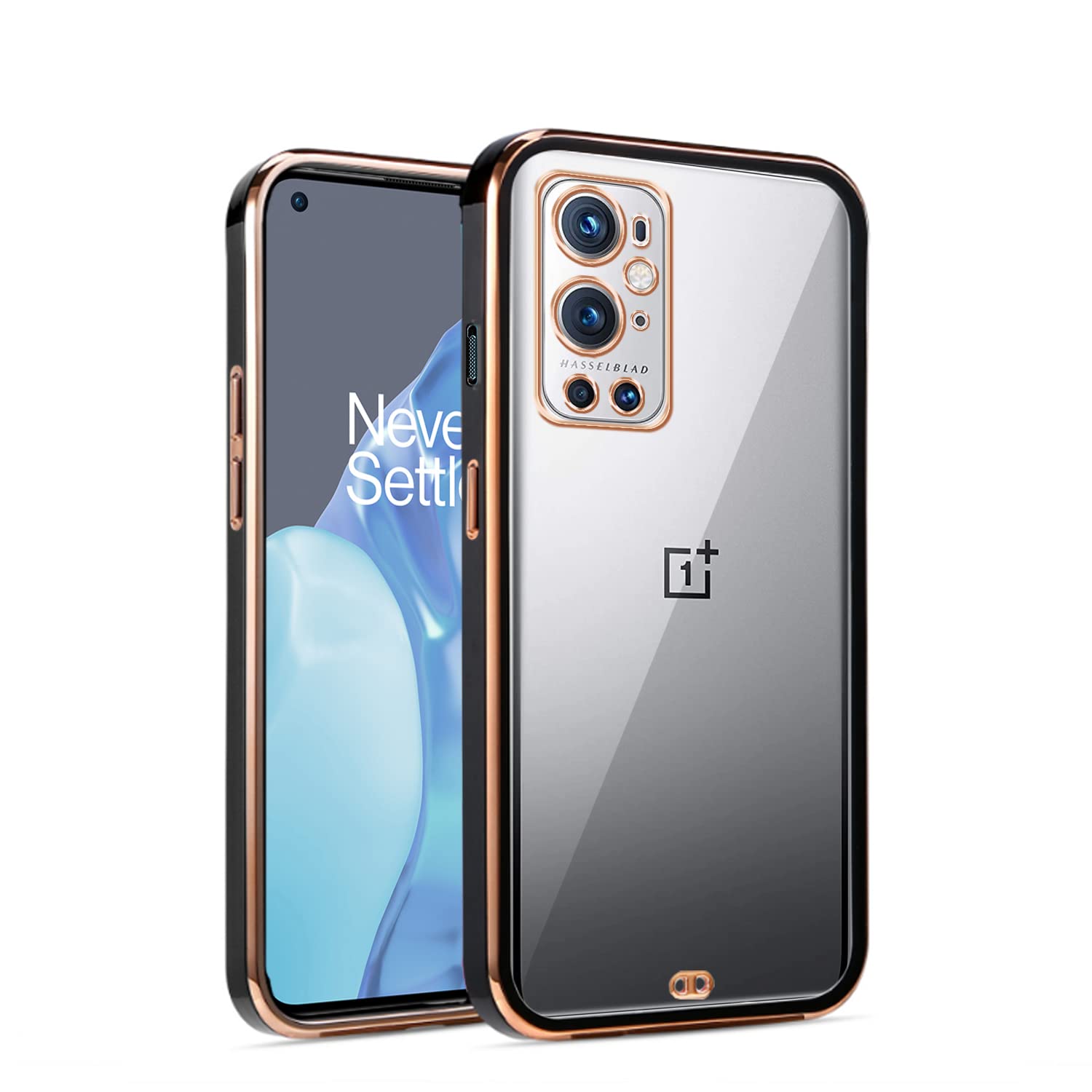Pikkme OnePlus 9 Pro Chrome black mobile back cover