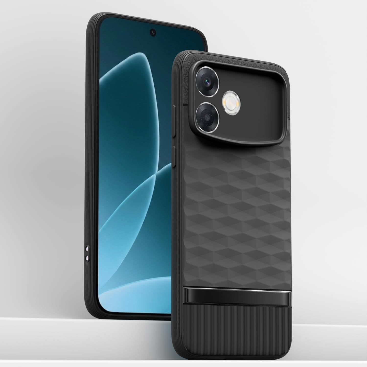 Black Silicone mobile back cover for Oppo F33 Pro 5G – Pikkme – photo 2