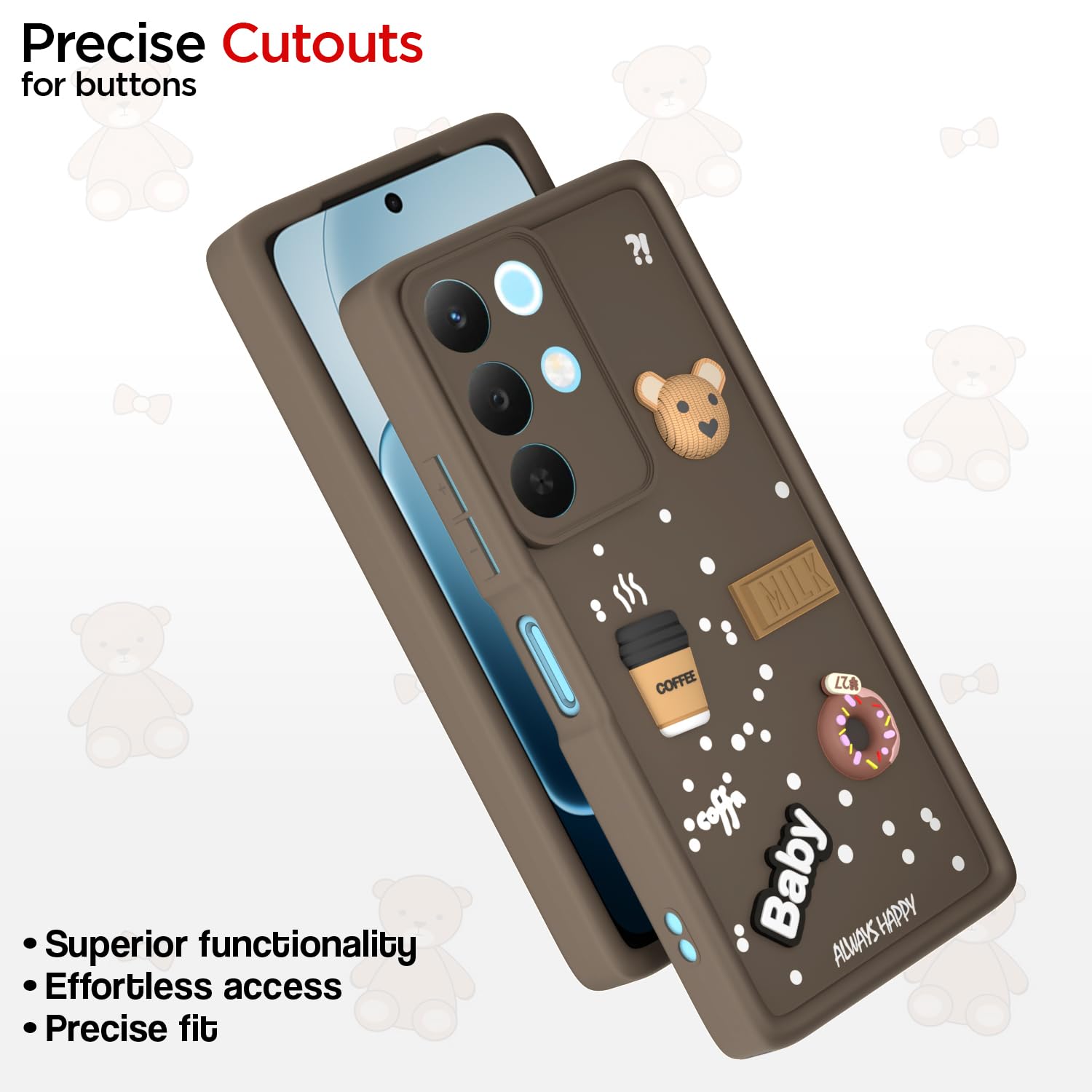 Pikkme brown back cover for Realme Narzo 90X 5G/C85 5G/15X 5G/3D – photo 6