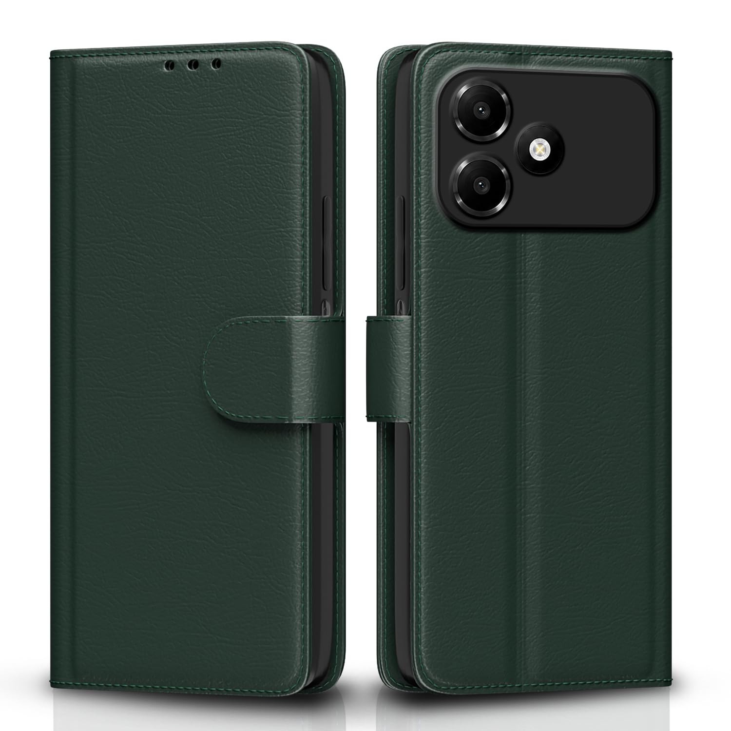 Green mobile flip cover for Oppo A6c – Pikkme