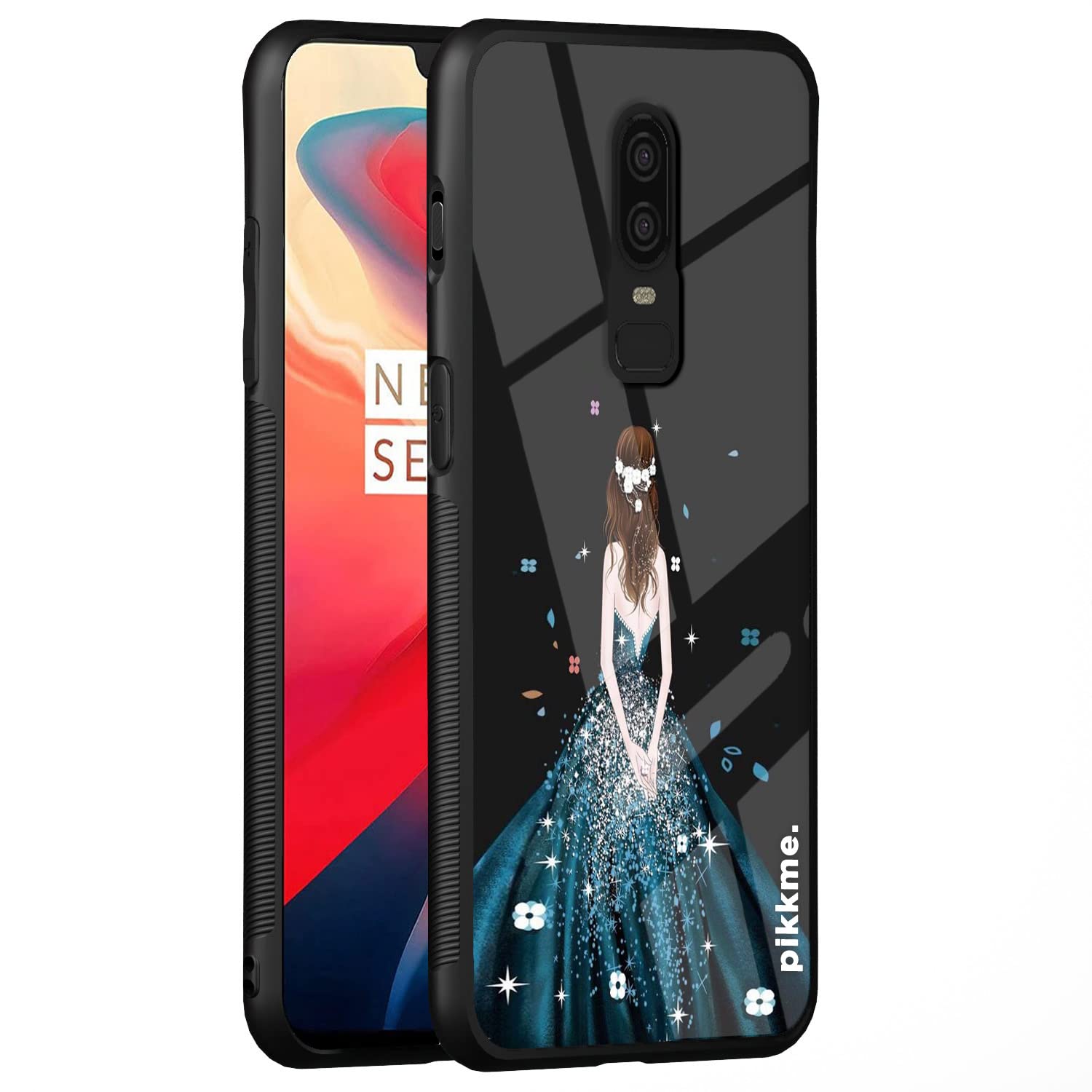 Pikkme Hybrid mobile back cover for OnePlus 6