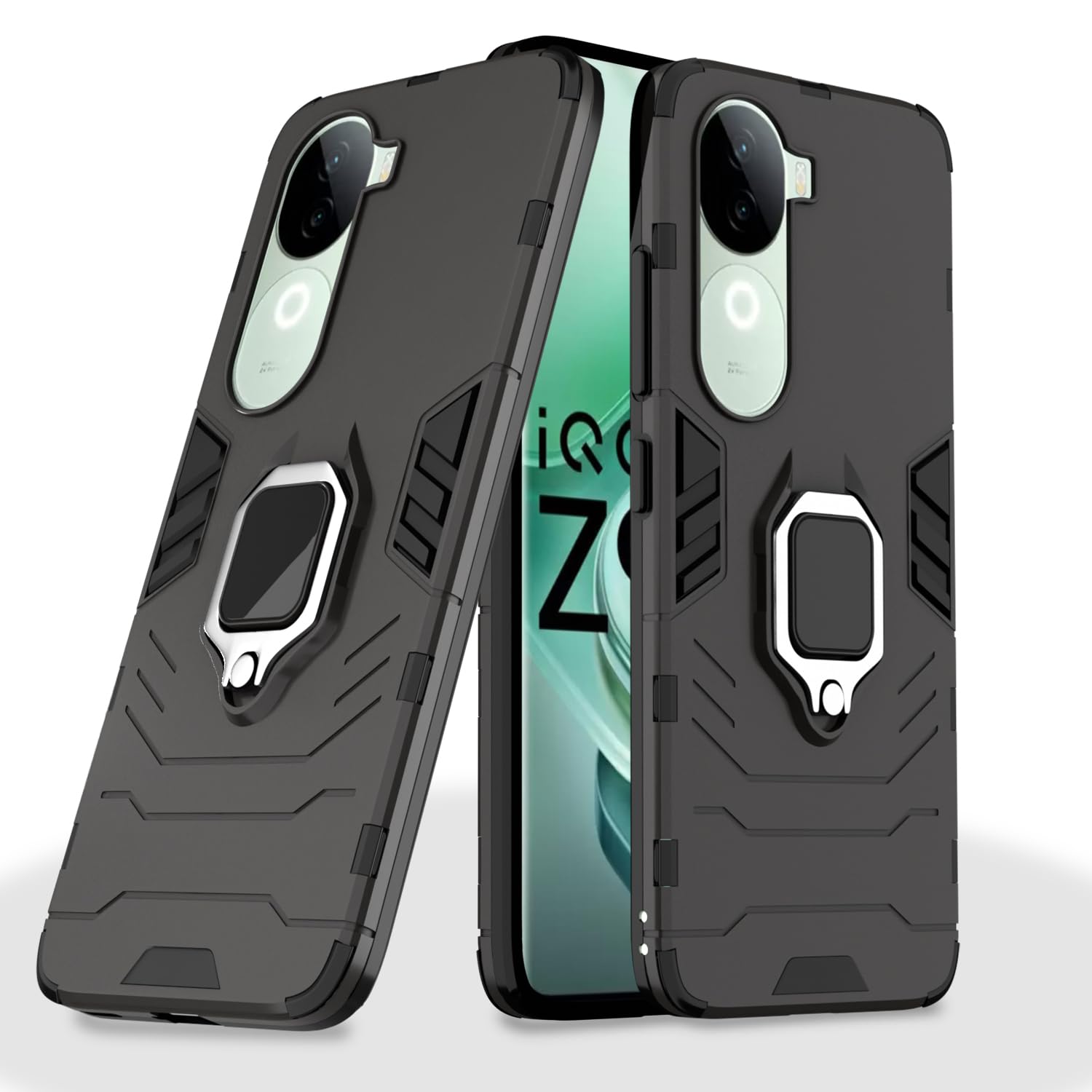 iQOO Z9s 5G / Vivo V40e 5G D5 Tough Armor Back Cover - Black