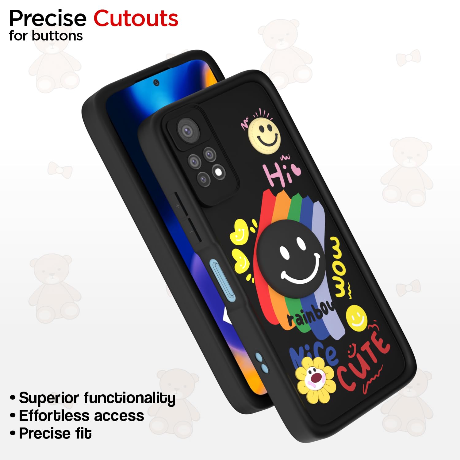 Pikkme Redmi Note 11 Pro/Note 11 Pro Plus 5G black mobile back cover – photo 6