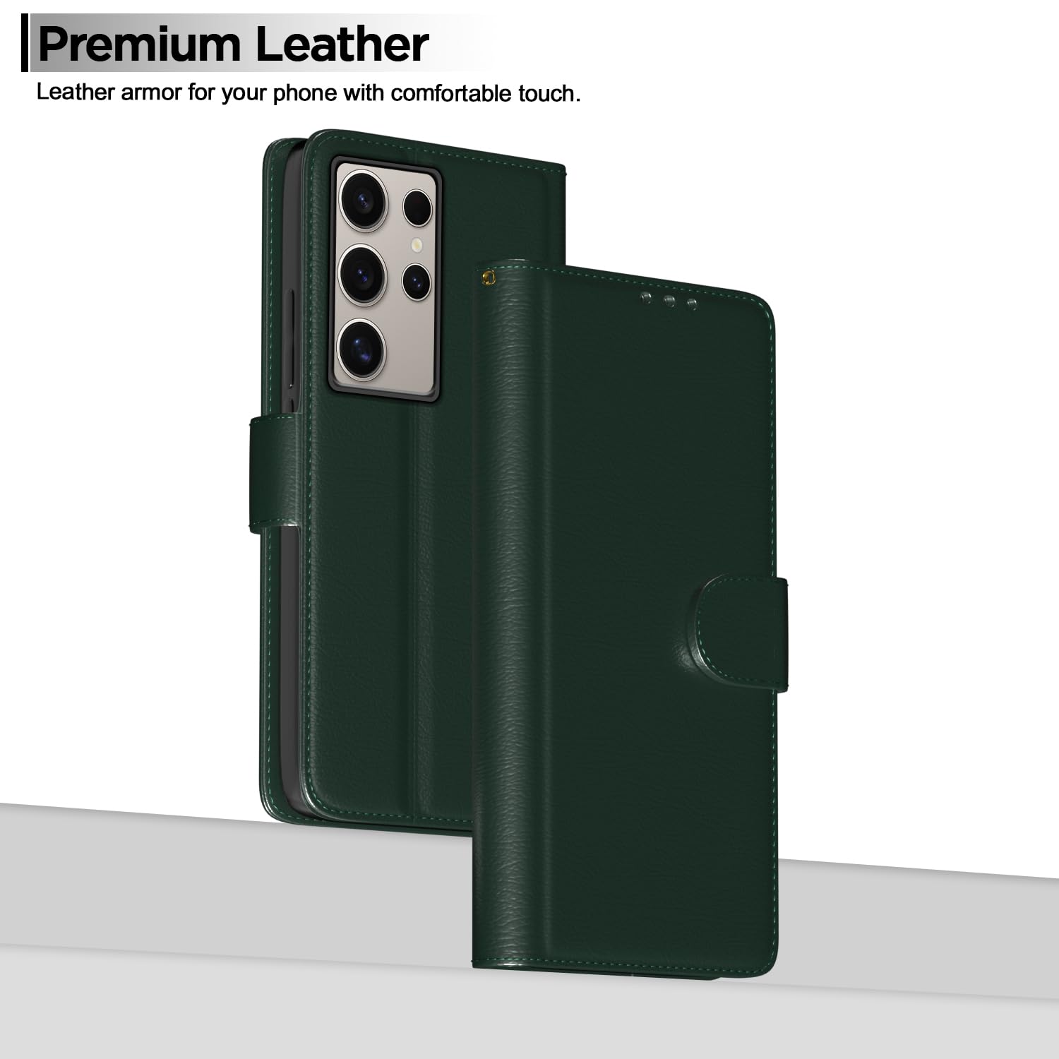 Samsung S24 Ultra 5G flip case in green by Pikkme – photo 2
