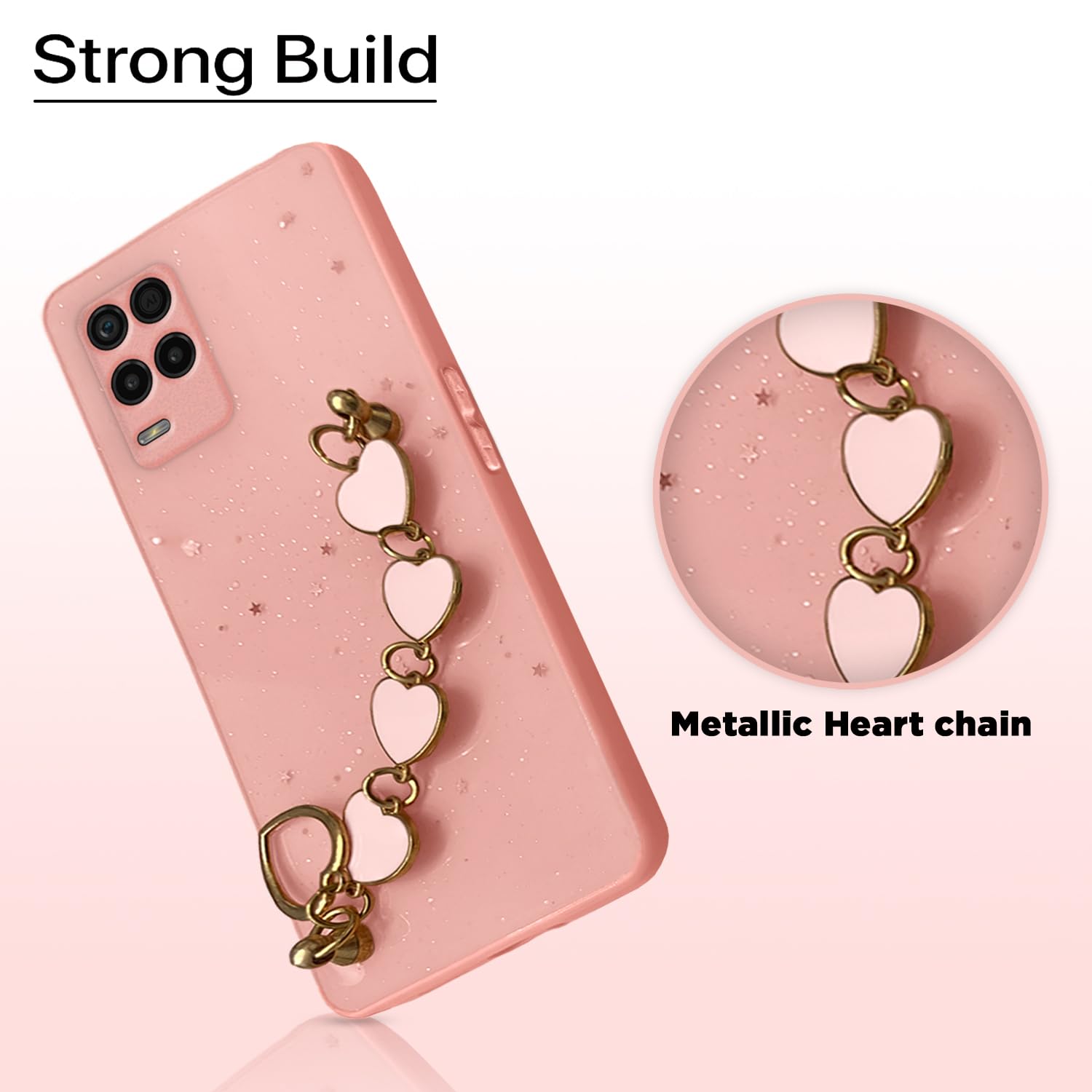 Realme 8/8s/Narzo 30 5G Chain mobile back cover in pink by Pikkme – photo 7