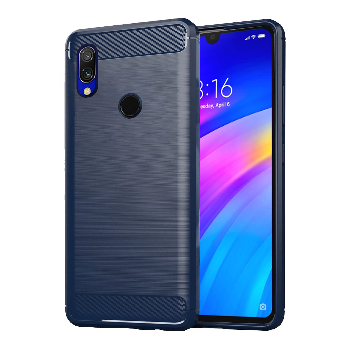 Blue mobile cover for Redmi 7/Y3 – Pikkme