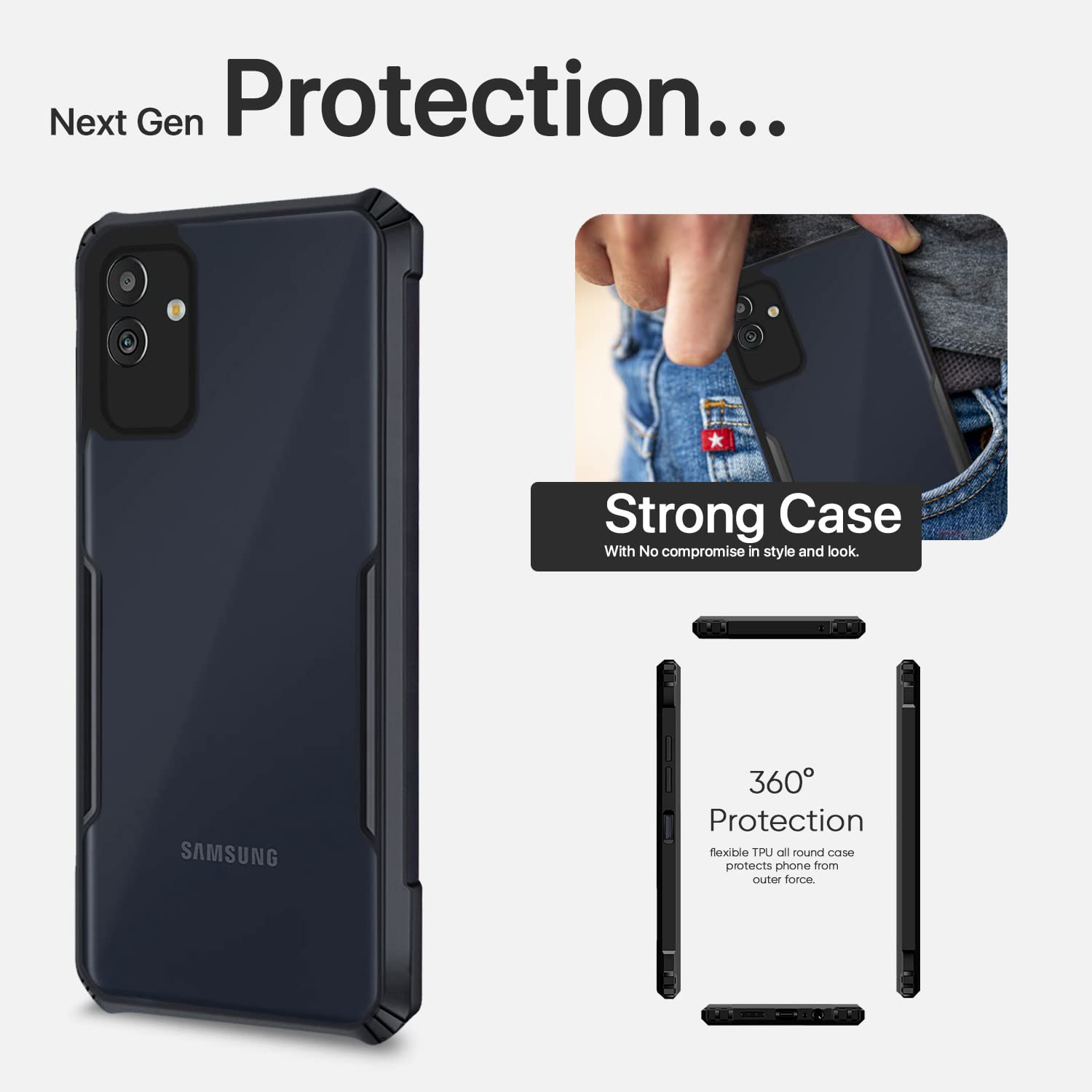 Pikkme black mobile cover for Samsung M13 5G – photo 6