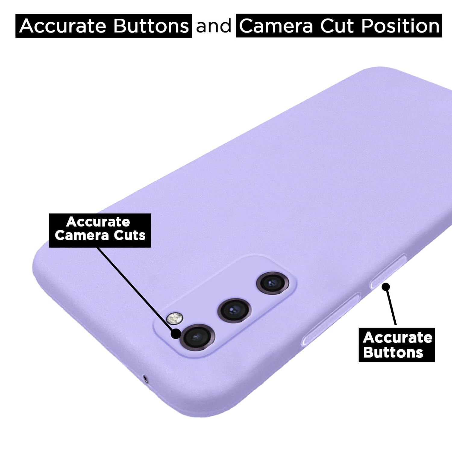 Pikkme Samsung Galaxy S20 FE / S20 FE 5G Soft Matte Silicone Shockproof Case | Purple