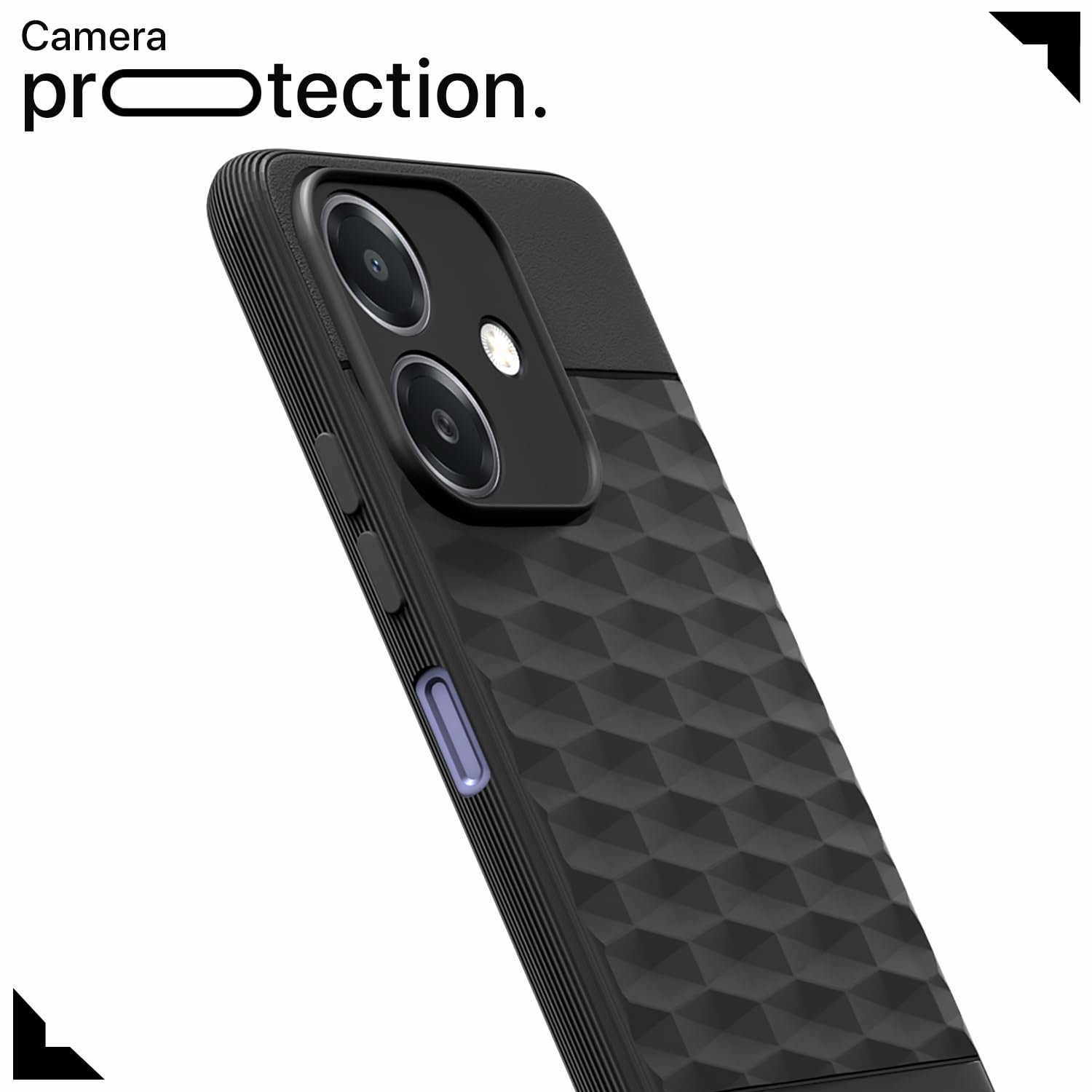 Pikkme Realme C61 / Realme Narzo N61 Gencase Back Cover (Black)