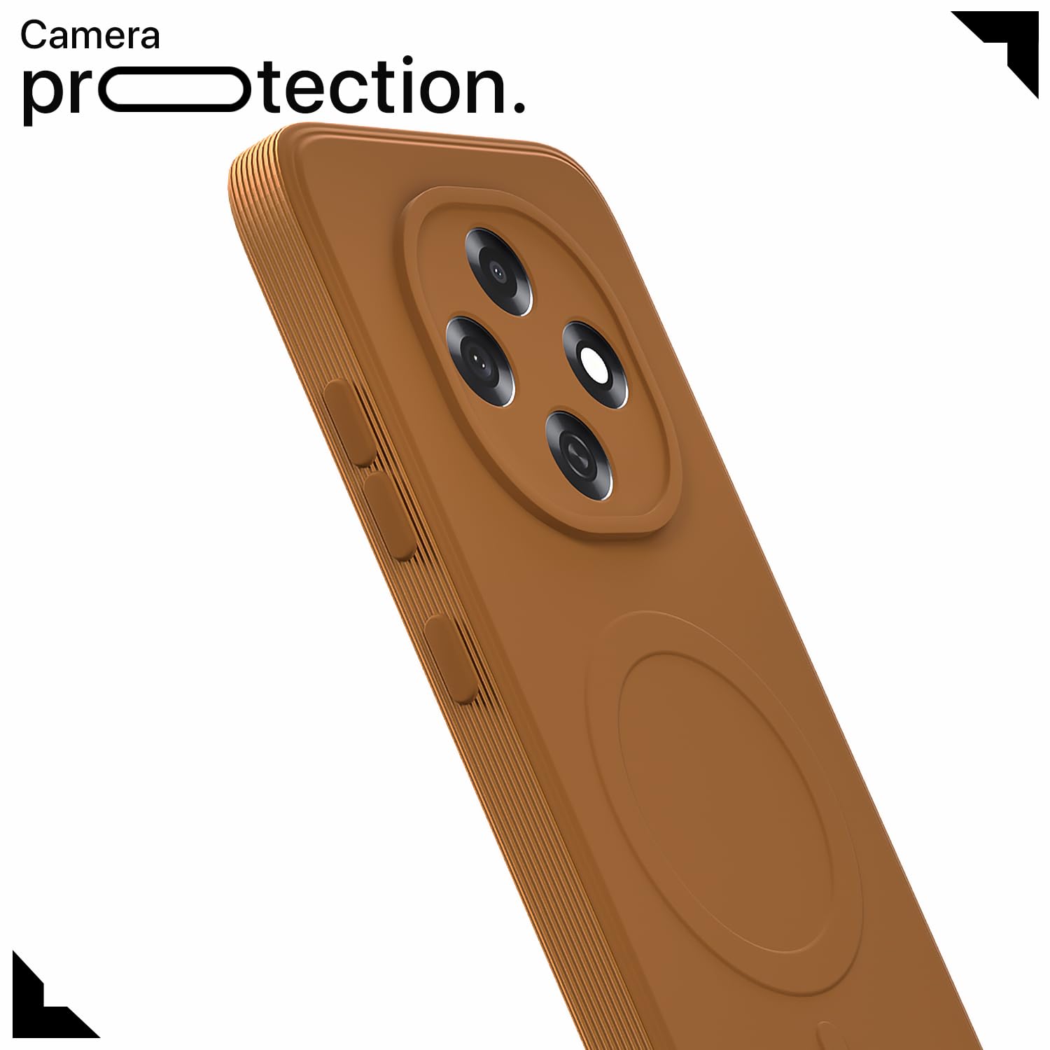 Oppo F31 Pro 5G MagSafe mobile back cover in orange by Pikkme – photo 5