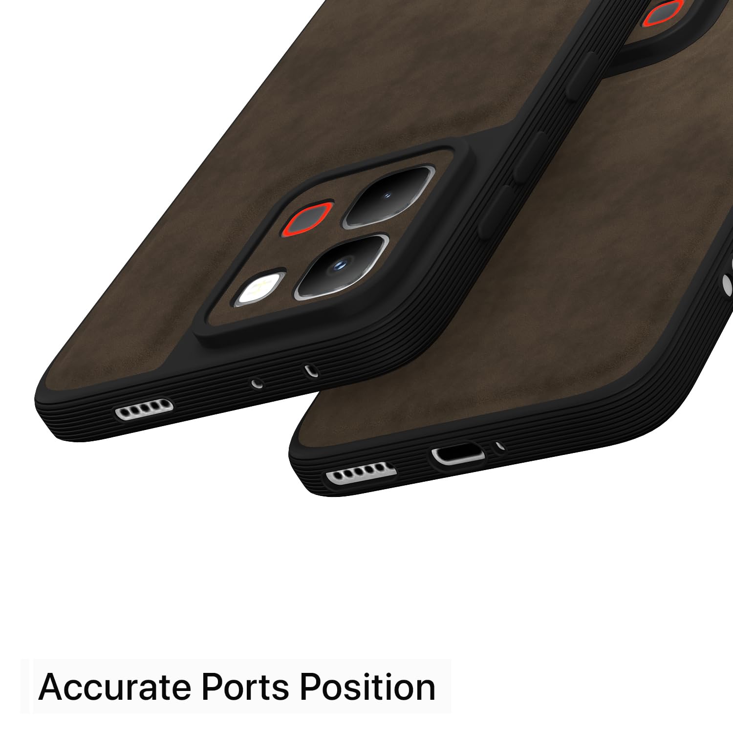 Pikkme Infinix Note Edge 5G Leather coffee phone cover – photo 4