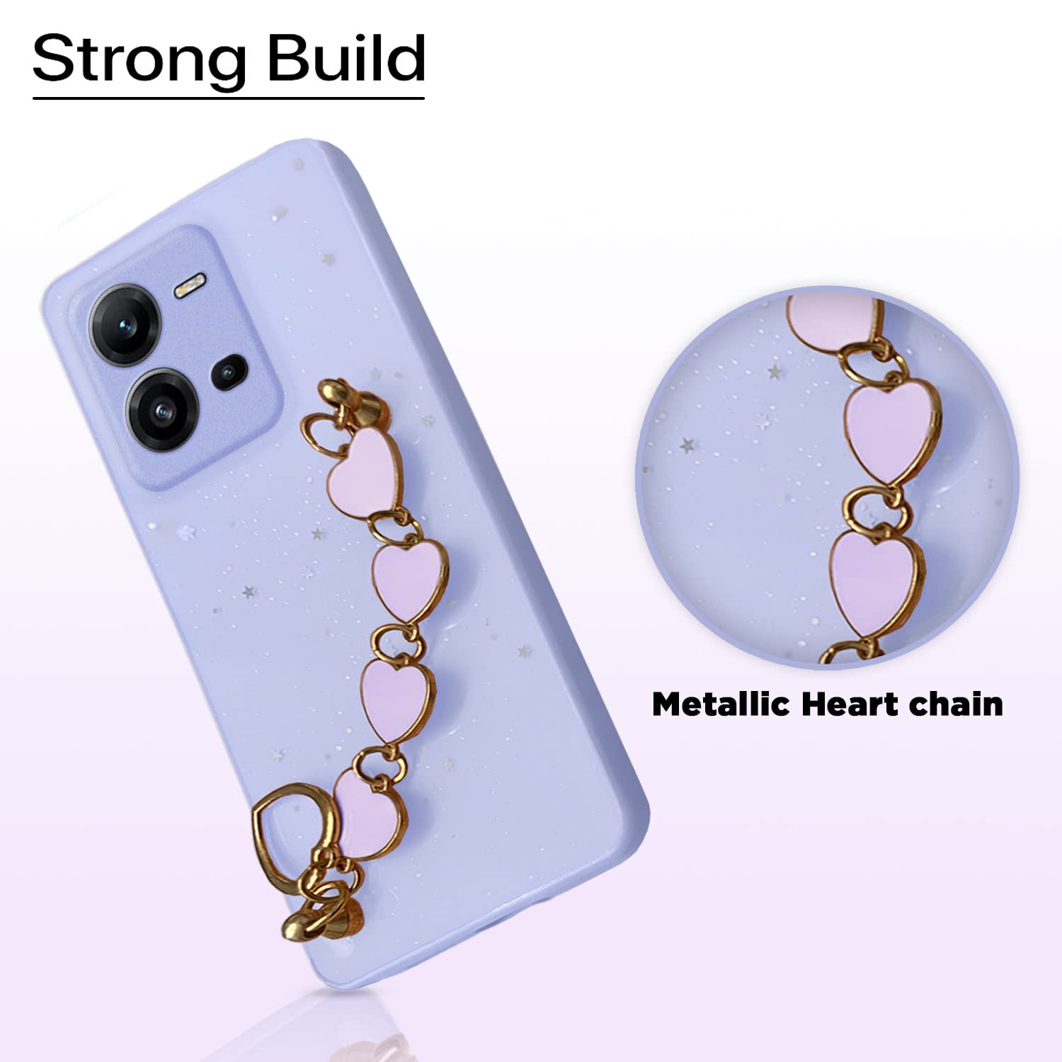 Pikkme Vivo V25 5G Chain purple mobile back cover – photo 7