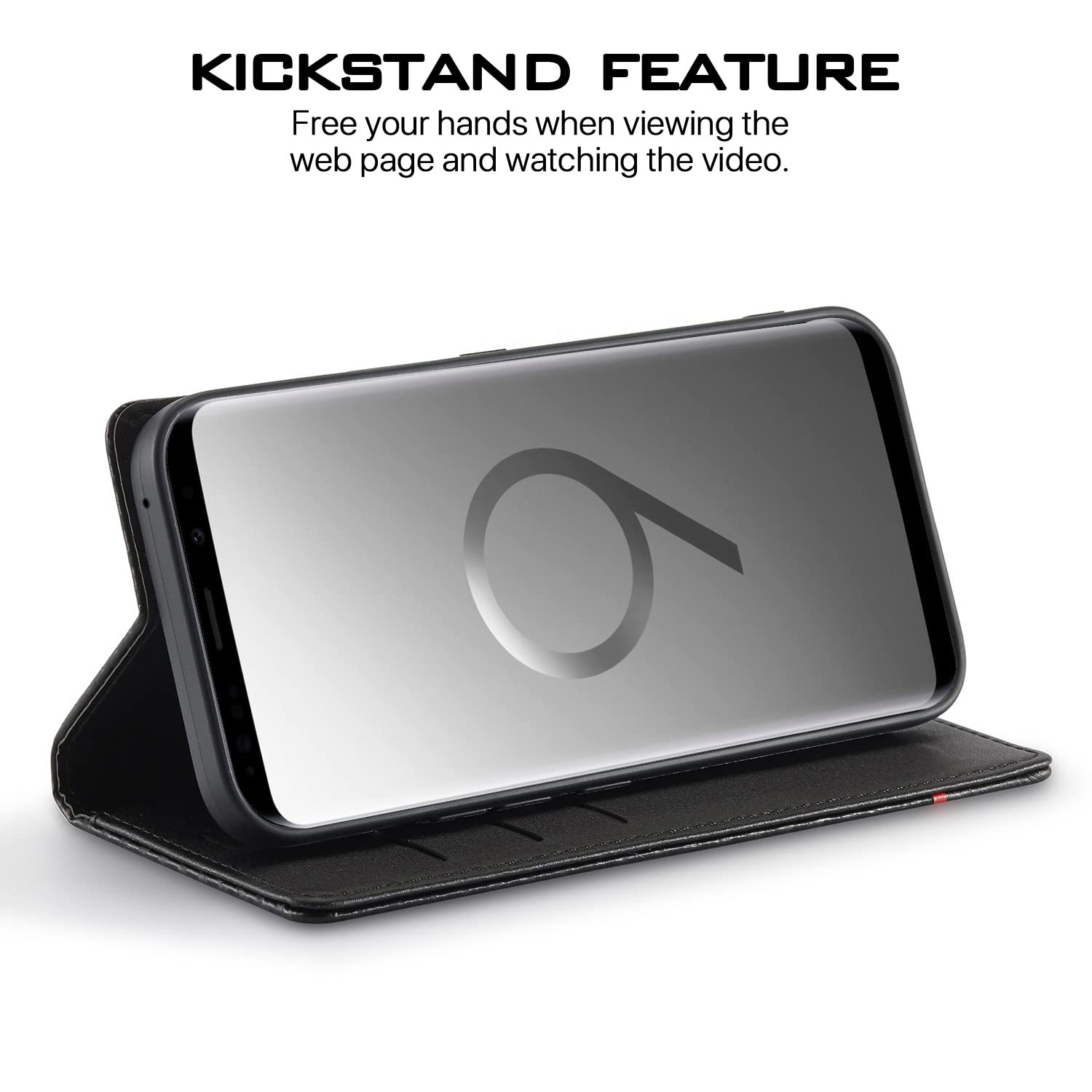 Black wallet flip cover for Samsung S9 Plus – Pikkme – photo 5