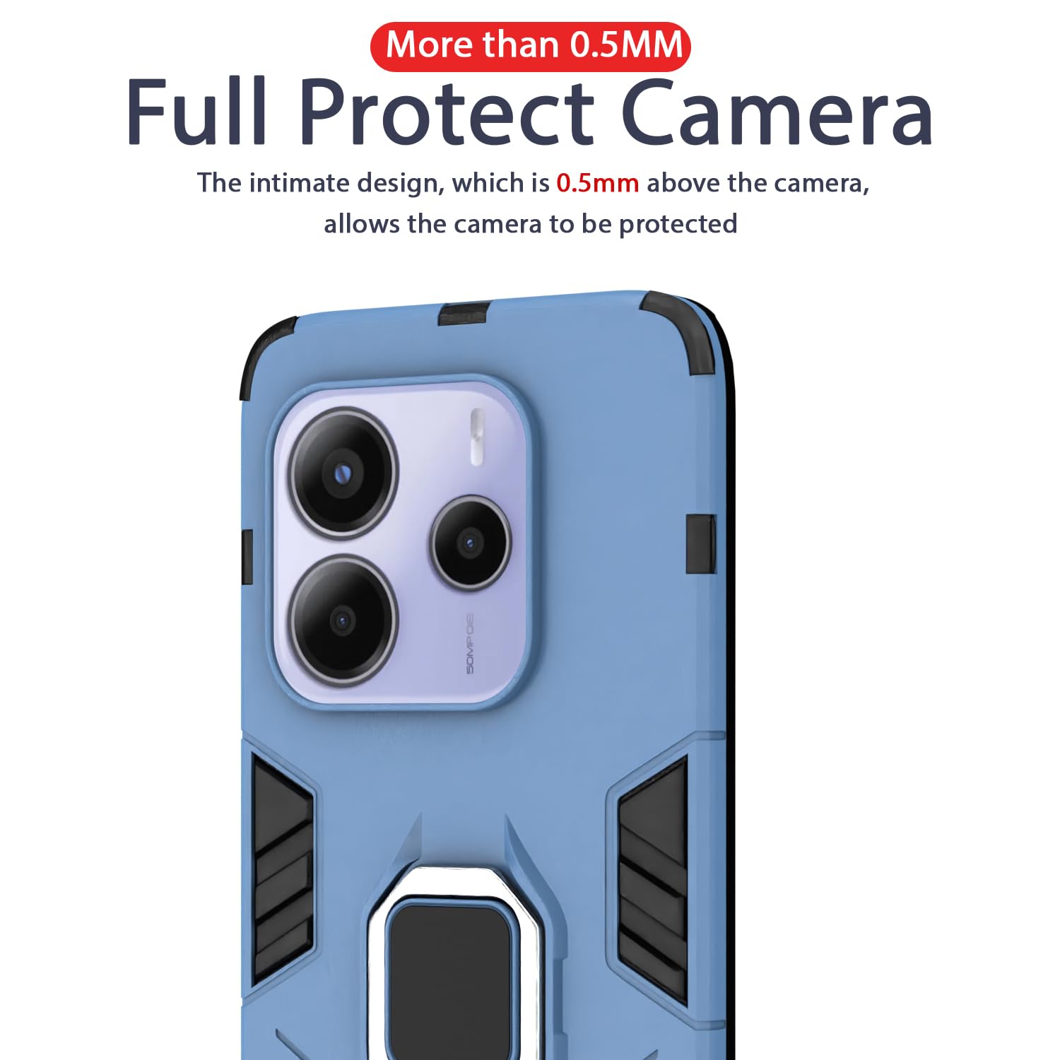 Pikkme Redmi Note 14 5G blue phone cover – photo 7