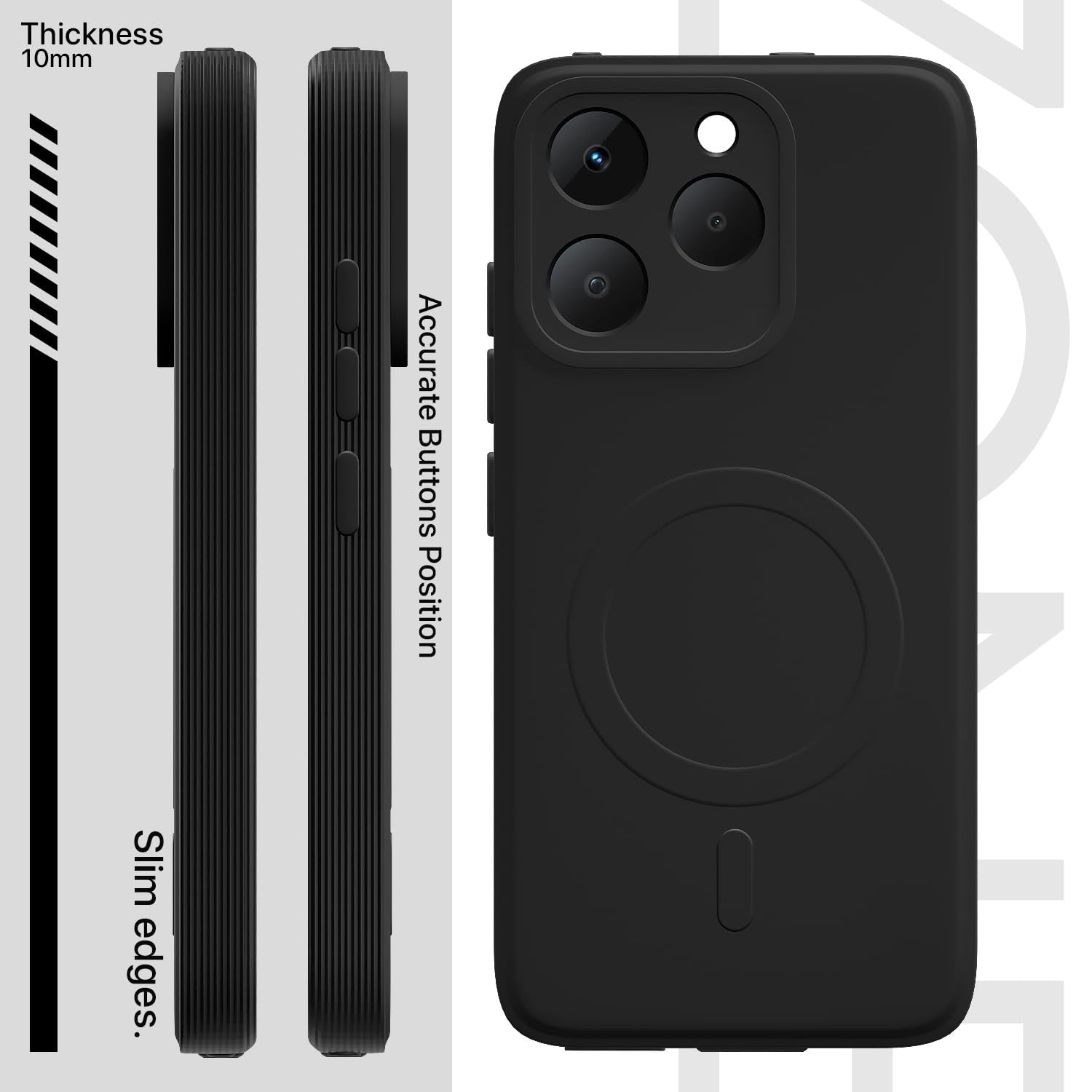Realme 15T/Narzo 90 5G back cover in black by Pikkme – photo 3