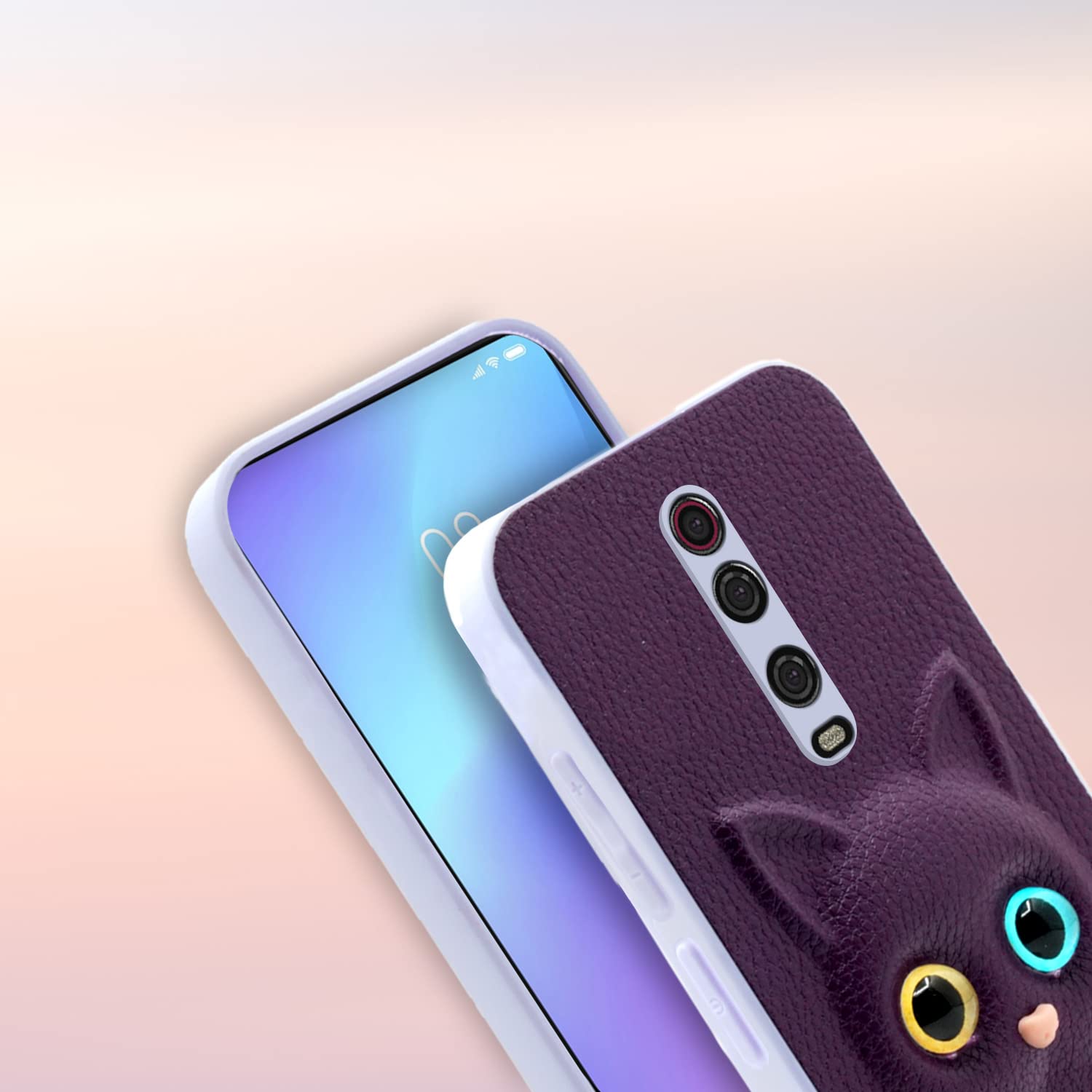 Pikkme Redmi K20 / K20 Pro Kitty Back Cover (Purple)