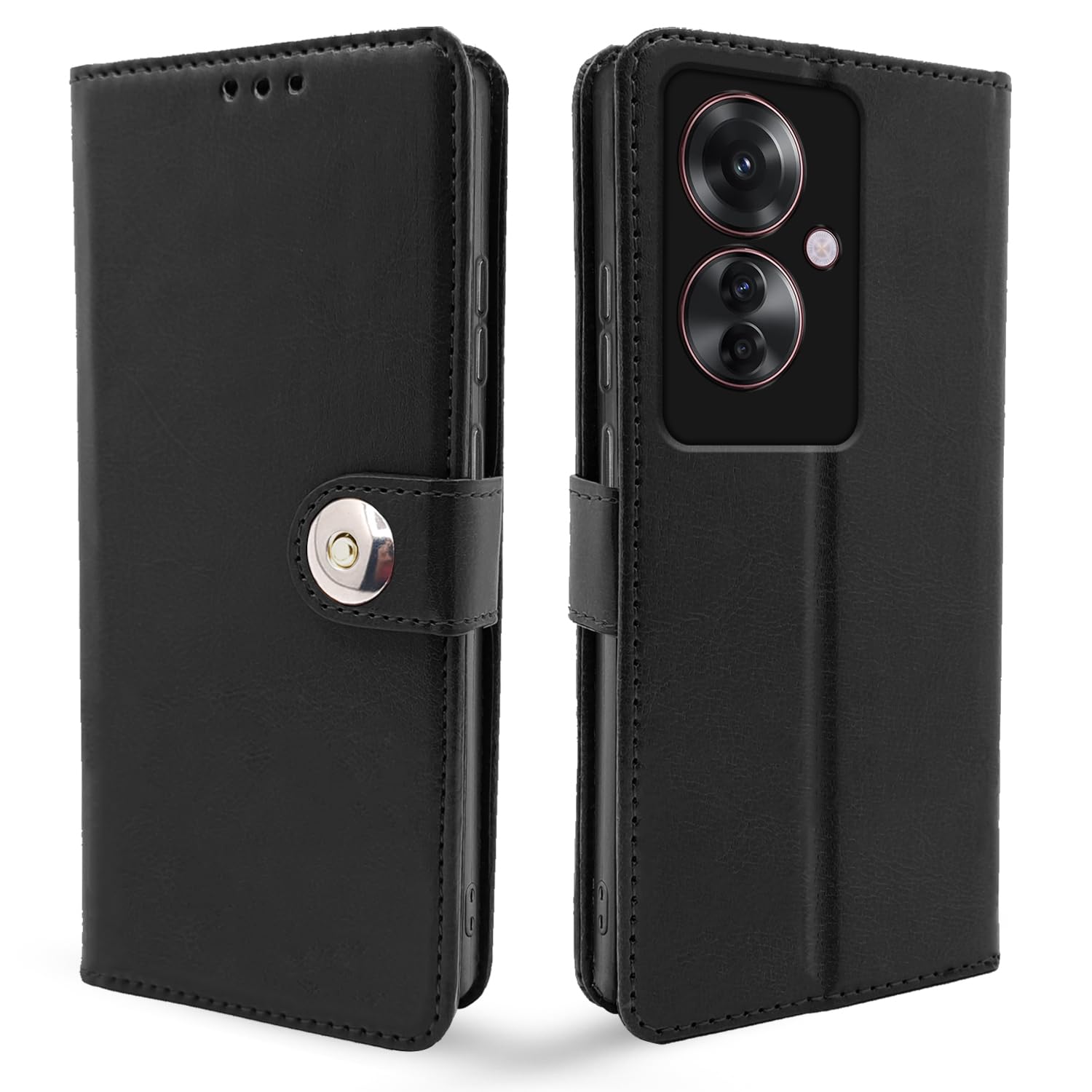 Pikkme black flip cover for OPPO F25 Pro 5G