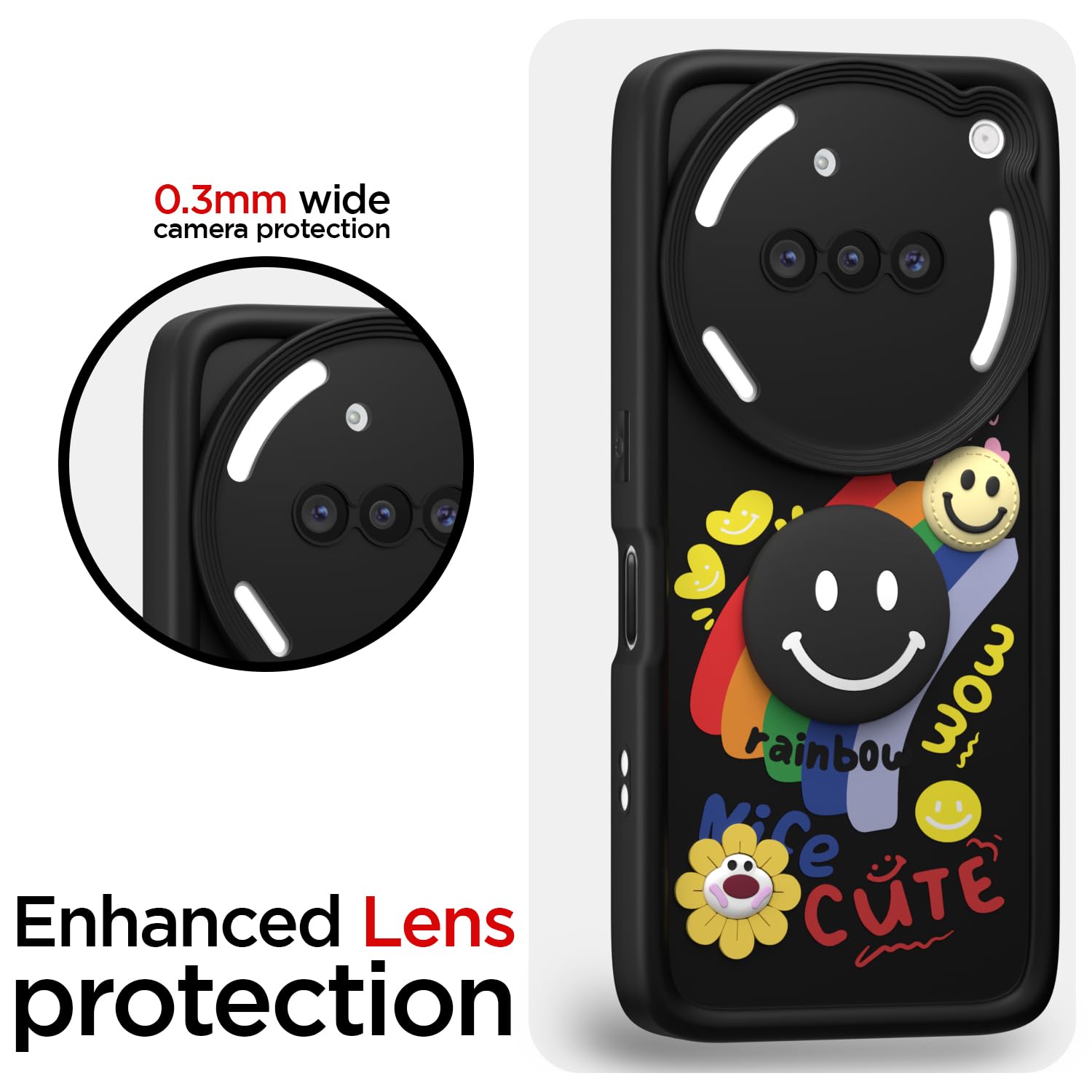 Nothing Phone 3a 5G Soft Silicone phone cover in black by Pikkme – photo 5