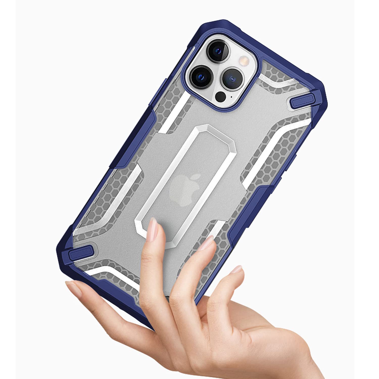 iPhone 13 Pro mobile back cover in blue by Pikkme – photo 2