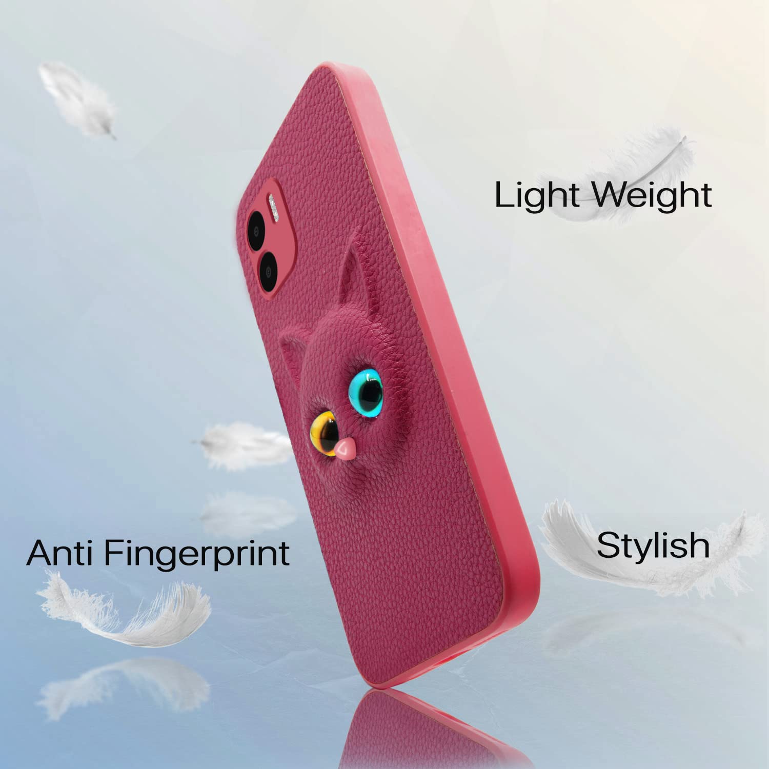 Pikkme pink Cat mobile back cover for Redmi A1/A2 – photo 5