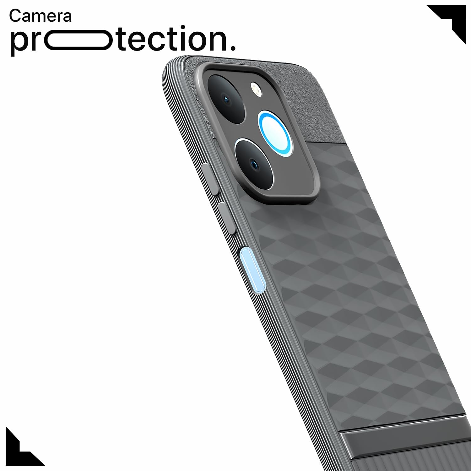 Realme P4 Lite 4G phone cover in grey by Pikkme – photo 5