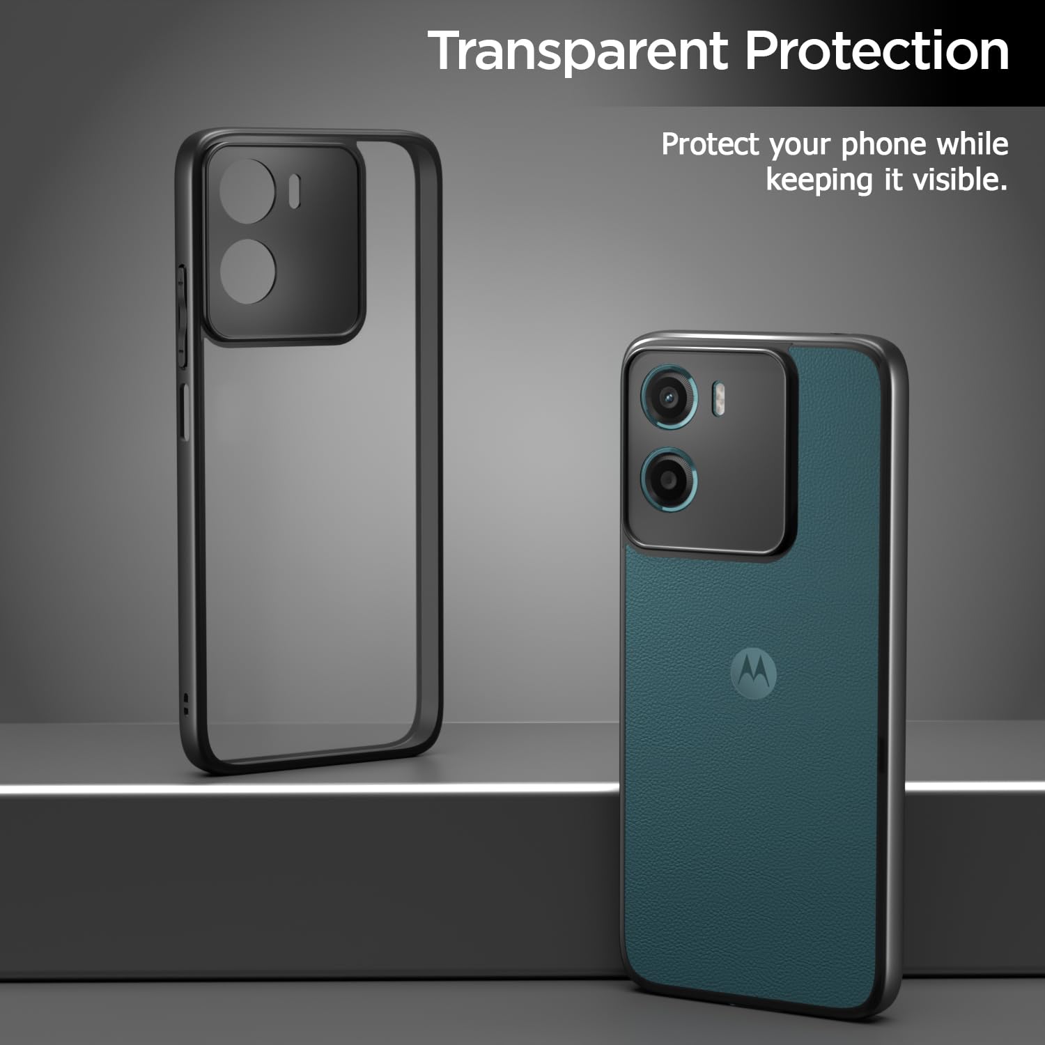 Black Hybrid phone cover for Moto G05 – Pikkme – photo 2
