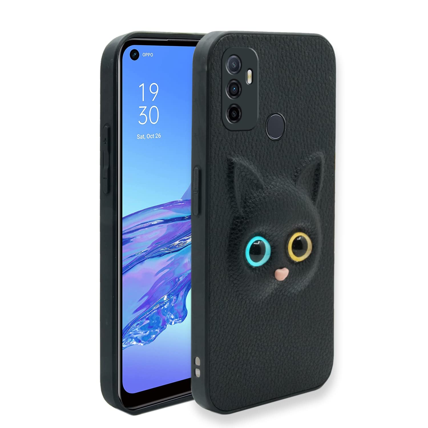 Black back cover for Oppo A53 – Pikkme