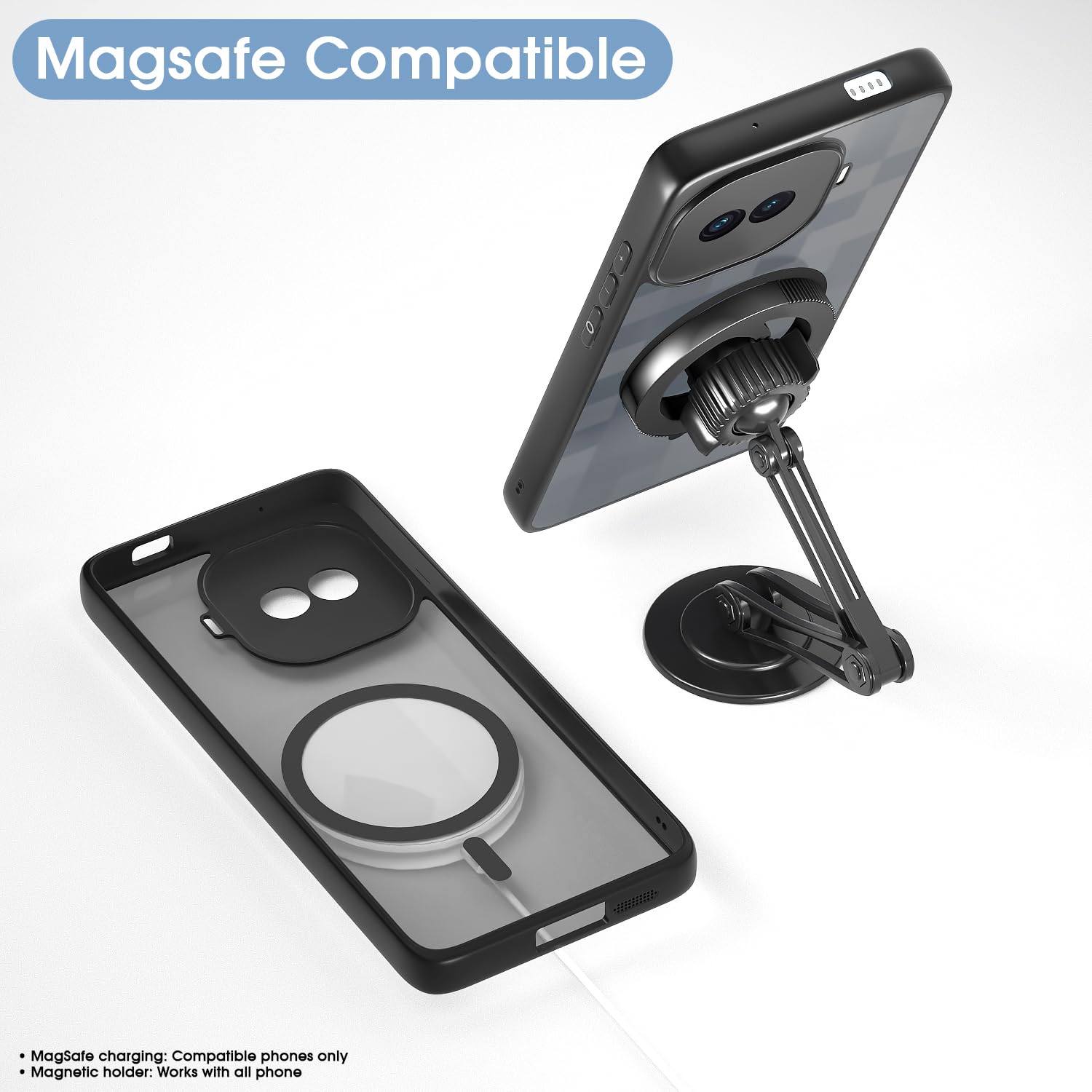 iQOO 15R 5G back cover in black smoke mag-safe by Pikkme – photo 7