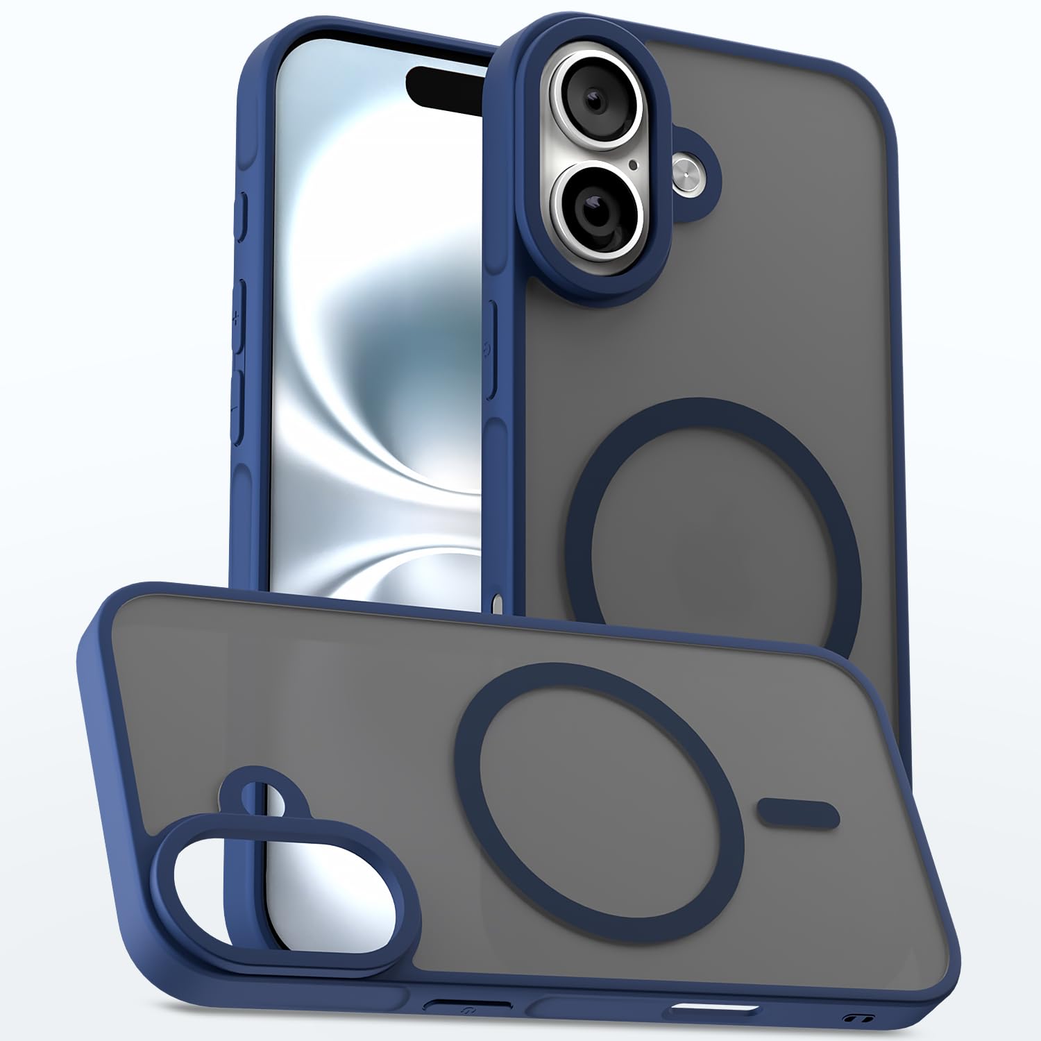 Pikkme blue mobile cover for iPhone 17