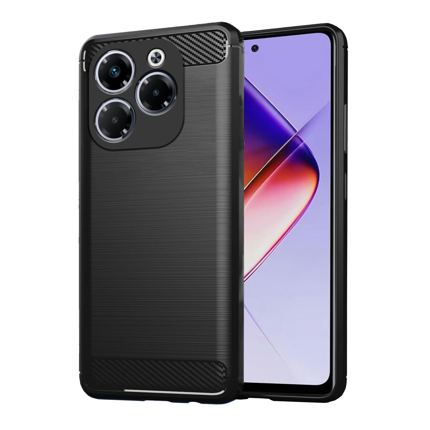Pikkme black Hybrid back cover for Infinix Note 40X 5G