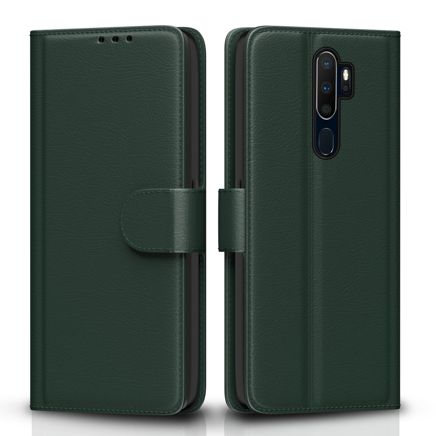 Pikkme green flip cover for Oppo A5 2020/A9 2020