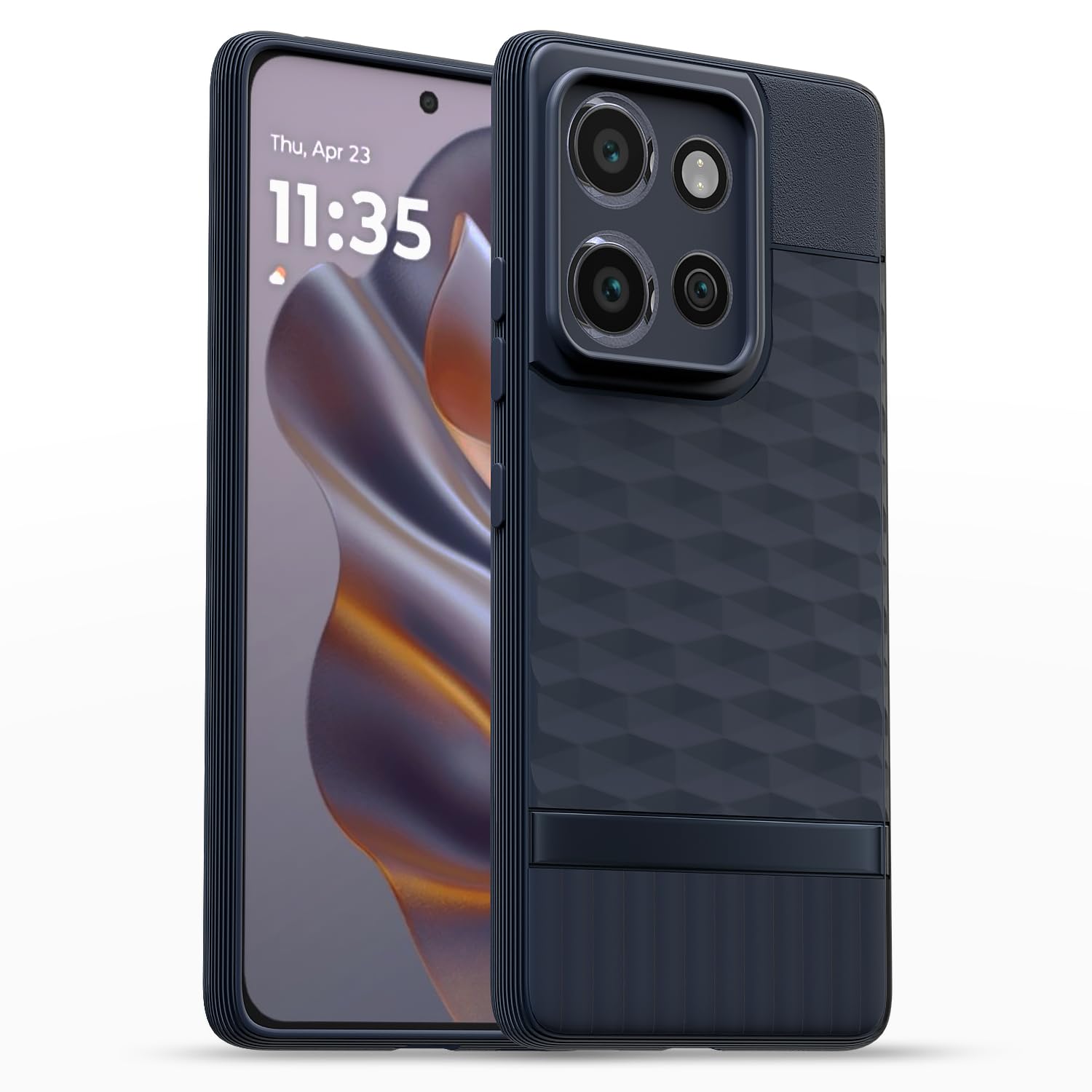 Pikkme blue Silicone phone cover for Moto G86 5G