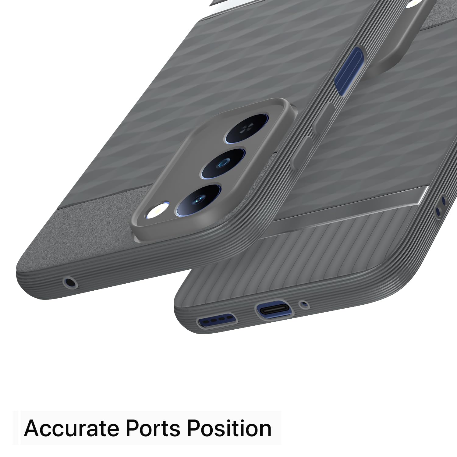 Pikkme grey Silicone mobile cover for Realme P4 Lite 5G – photo 4