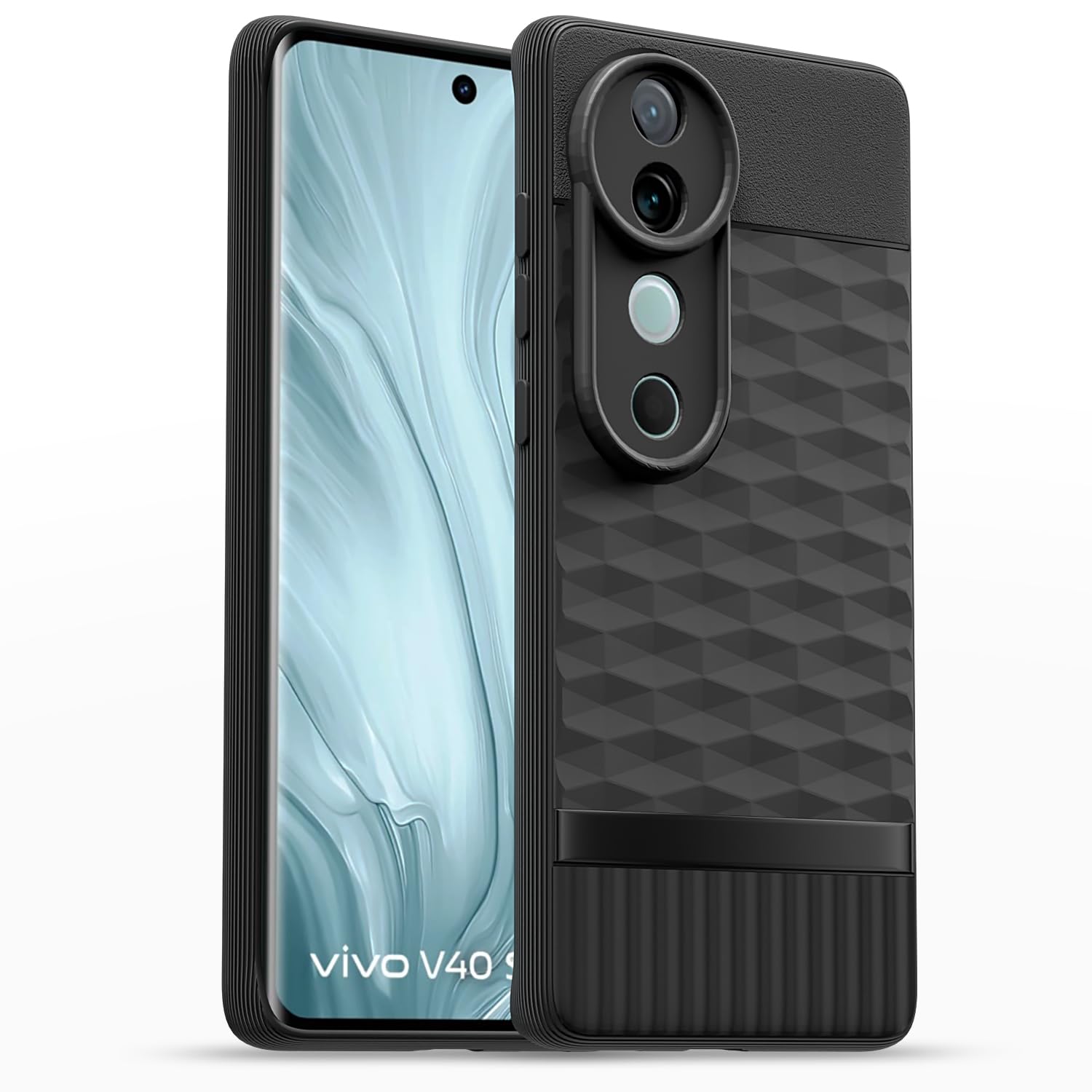 Black Silicone back cover for Vivo V40/V40 Pro/T3 Ultra 5G – Pikkme