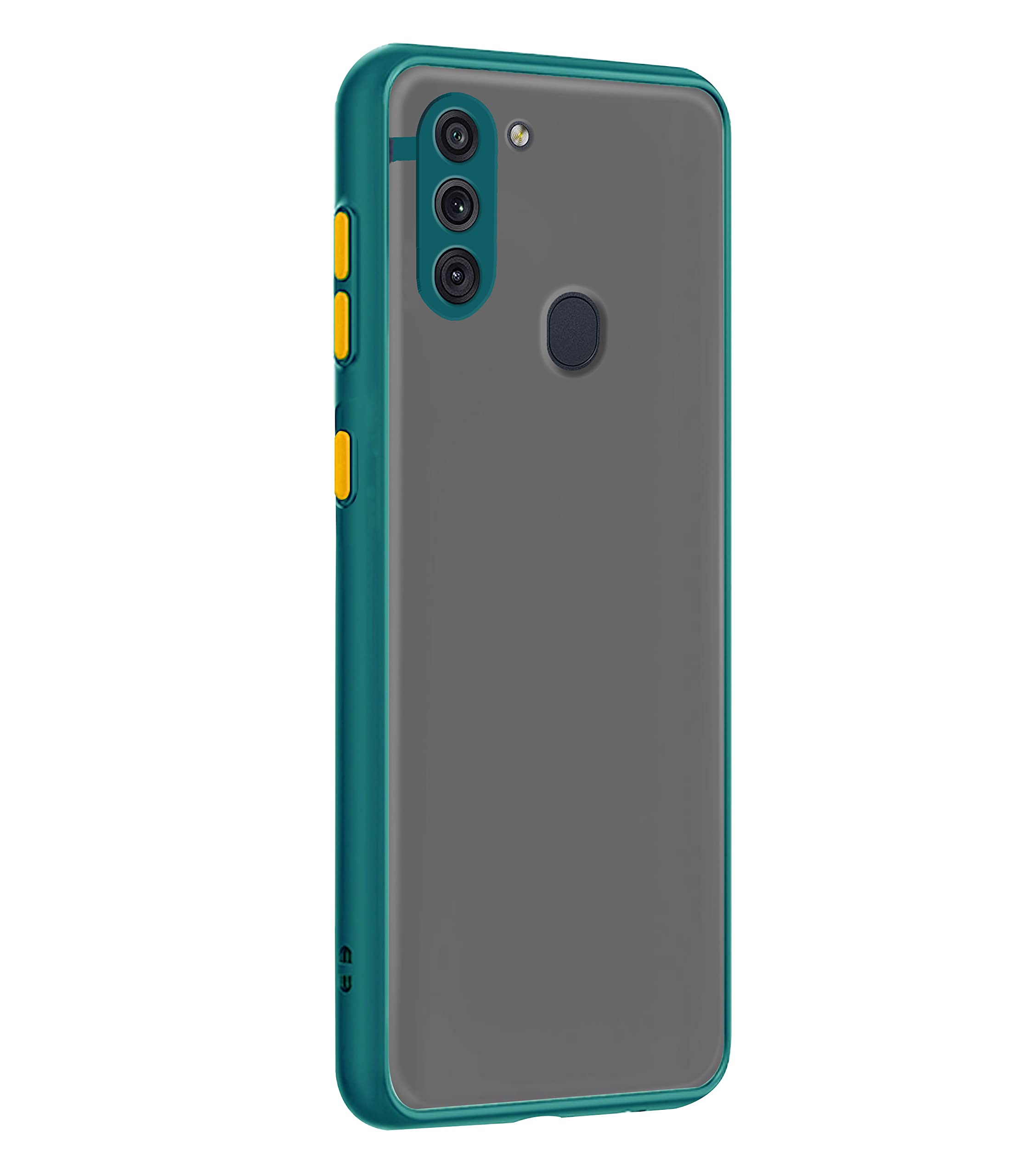 Samsung M11 Matte mobile cover in light green by Pikkme – photo 6
