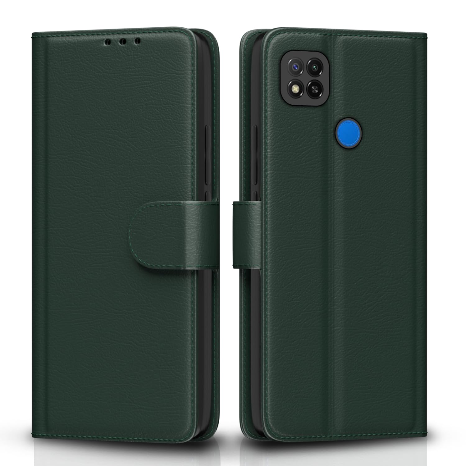 Redmi 9 Green Vintage Flip Cover