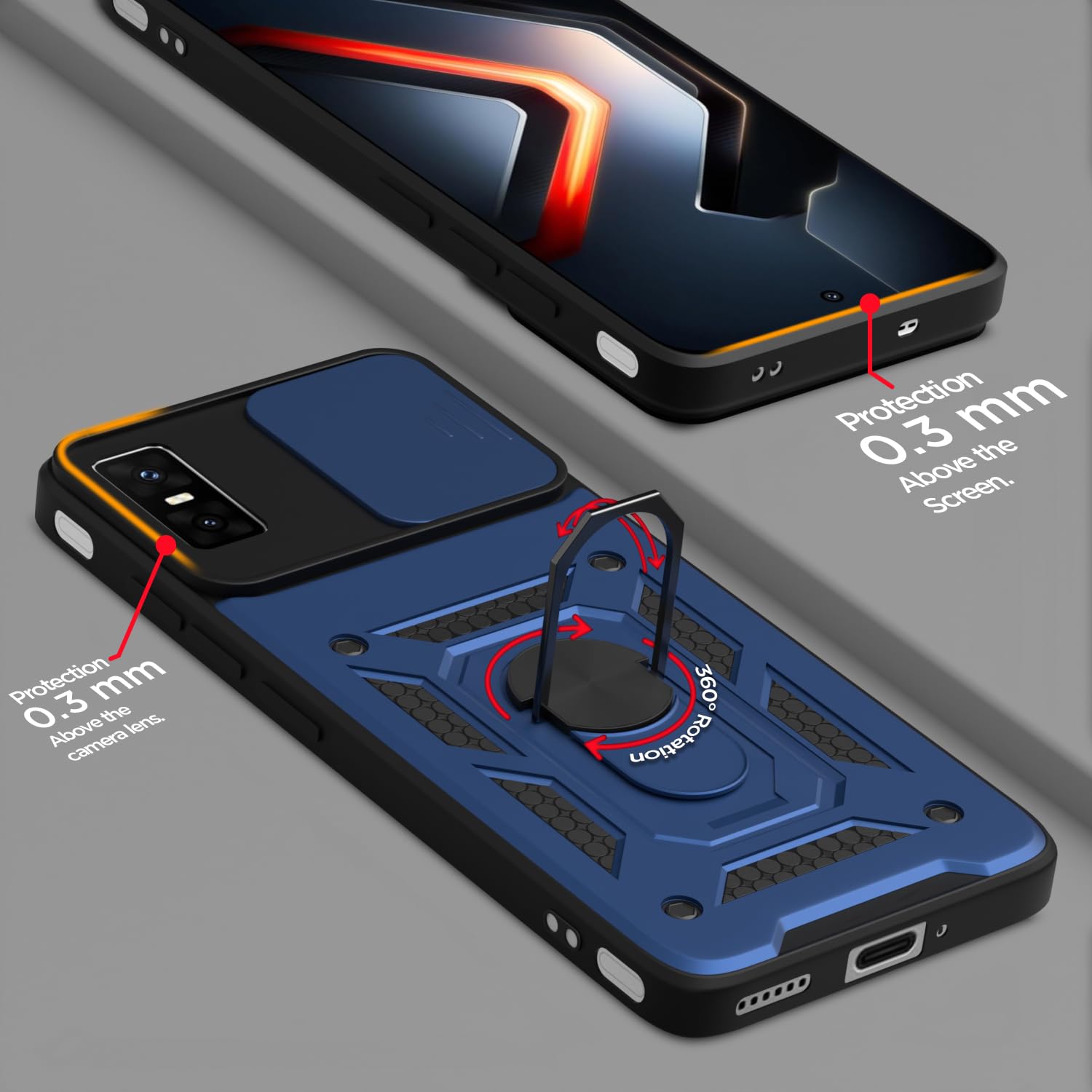 Pikkme Infinix GT 30 Pro 5G/360 blue phone cover – photo 4